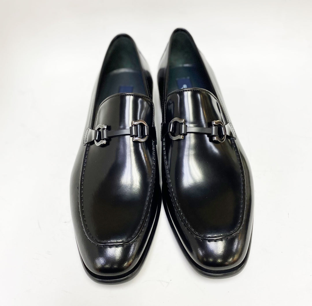 Corrente 6415 Calfskin slip-on Loafer  - Black