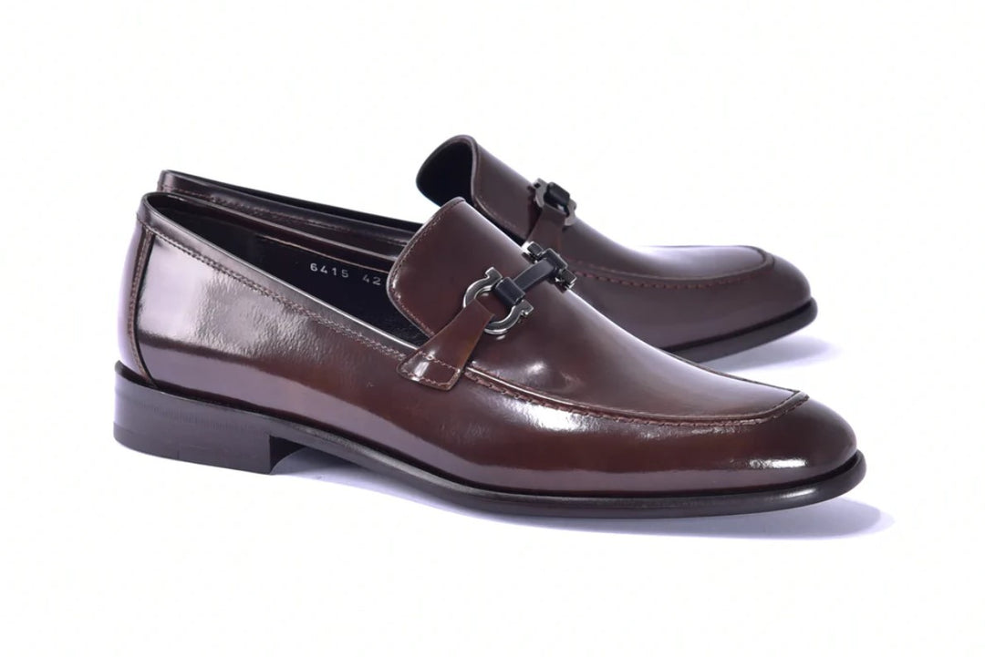 Corrente 6415 Calfskin slip-on Loafer  - Brown