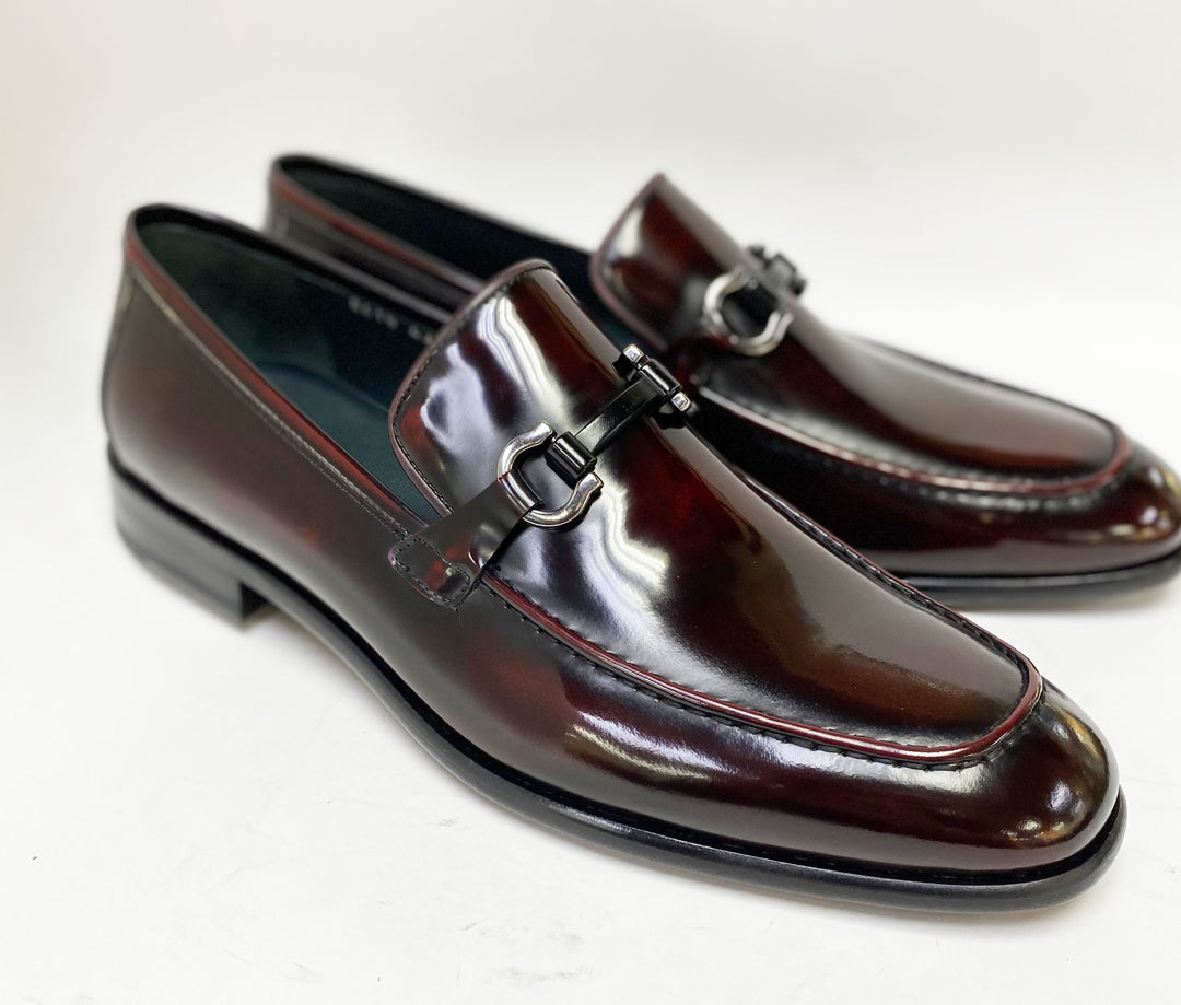 Corrente 6415 Calfskin slip-on Loafer  - Burgundy