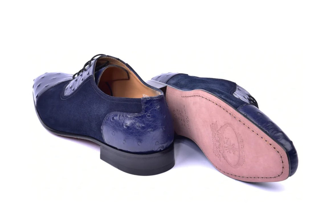 Corrente 6708 Cap-Toe lace-up Oxford - Navy