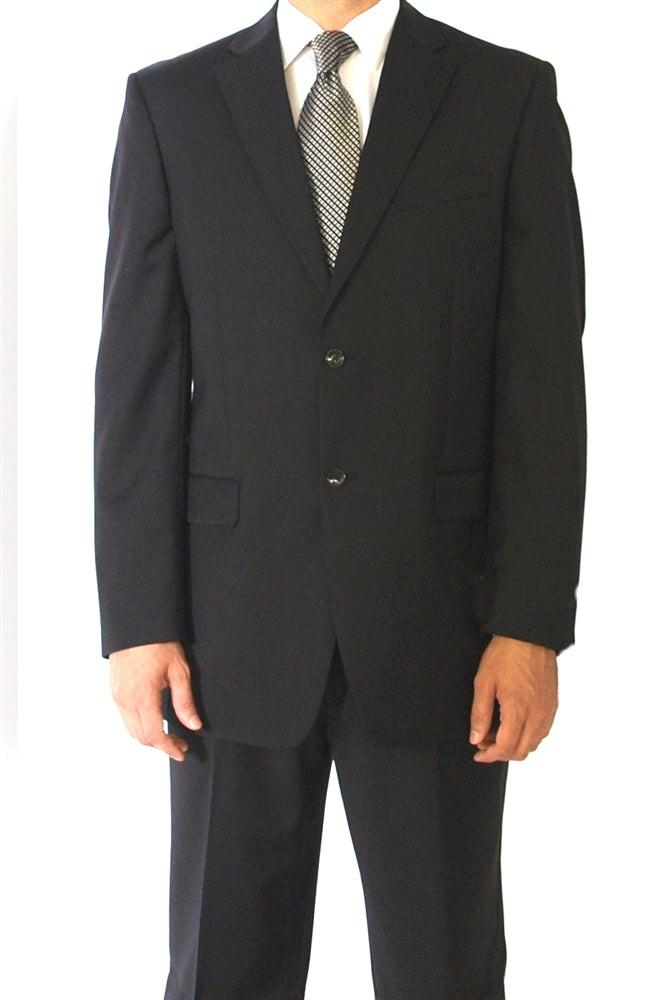 Big & Tall Eisenberg Solid Black Suit
