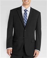 Baroni Herringbone Black Modern Fit Suit