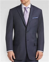 Baroni Herringbone Navy Modern Fit Suit