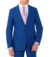 Baroni Sharkskin French Blue Suit Modern Fit