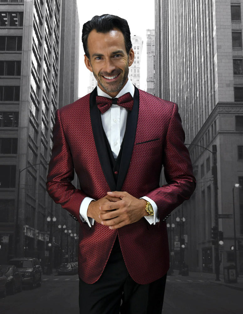 Statement Bellagio-6 Burgundy Tuxedo