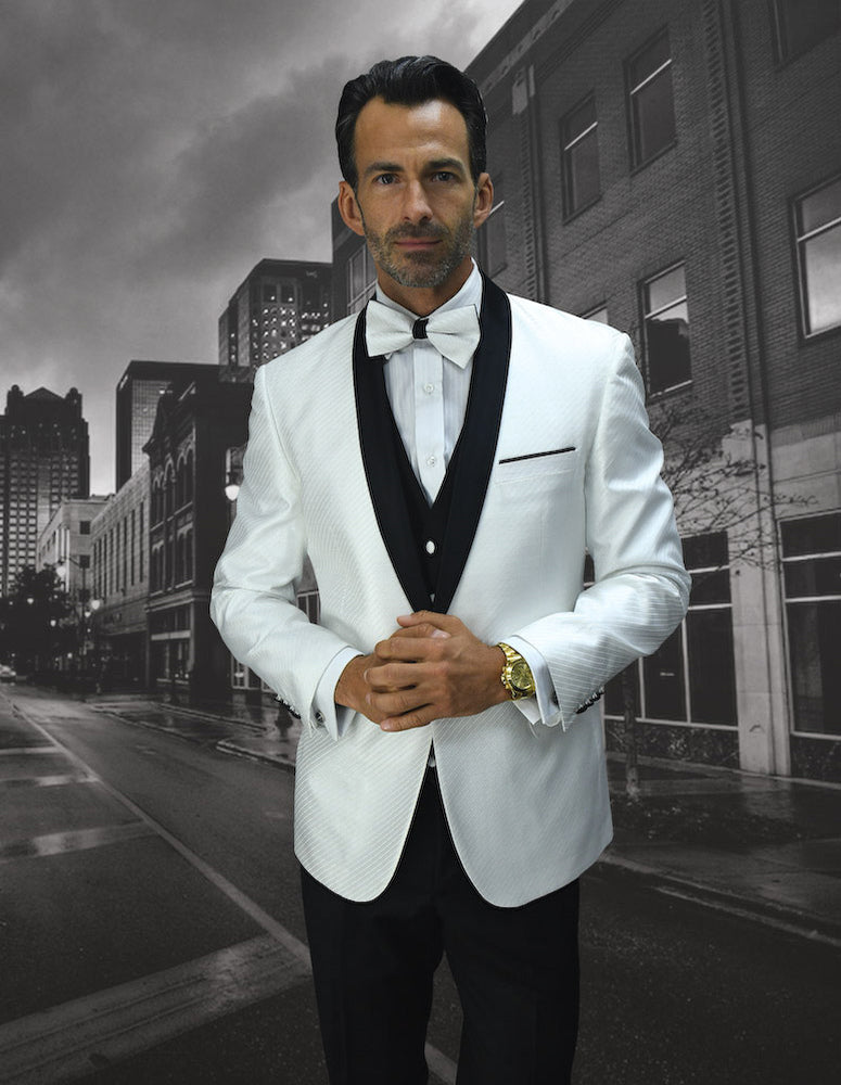 Statement Bellagio-6 White Tuxedo