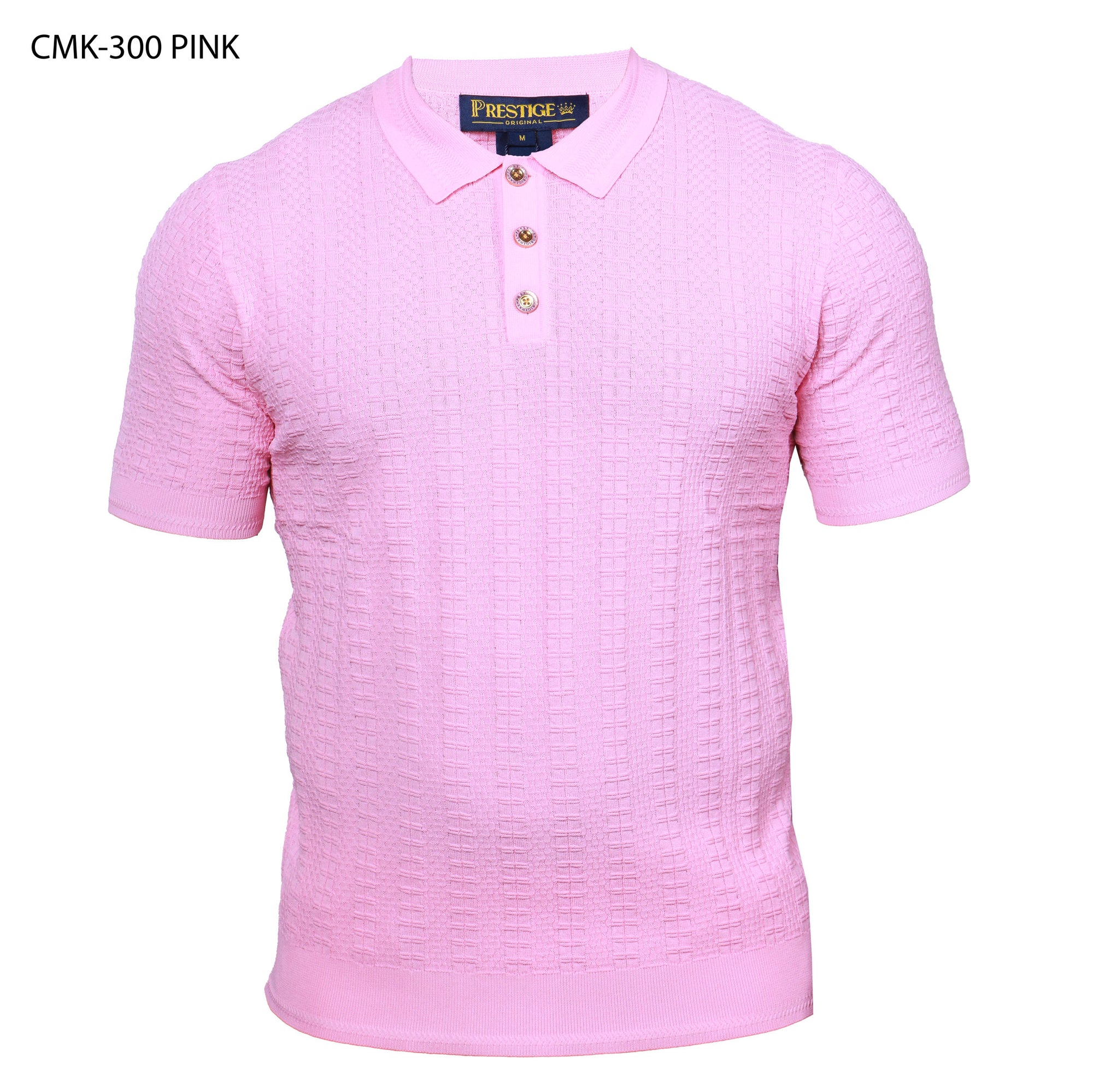 Prestige CMK-300 Short Sleeve Polo Shirt - Pink