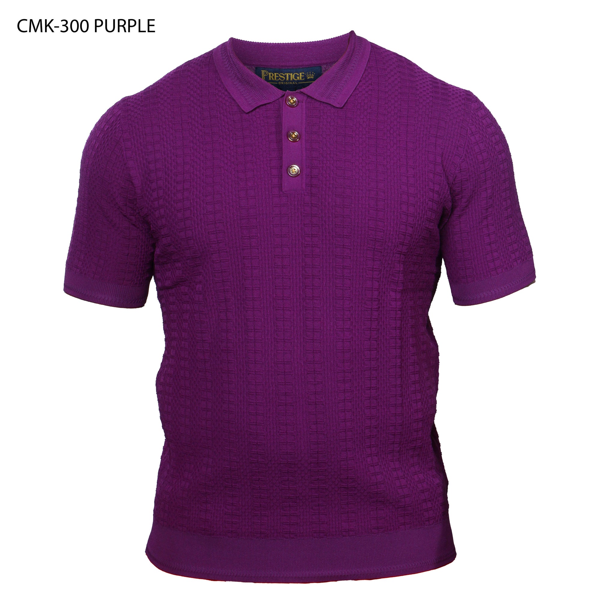 Prestige CMK-300 Short Sleeve Polo Shirt - Purple