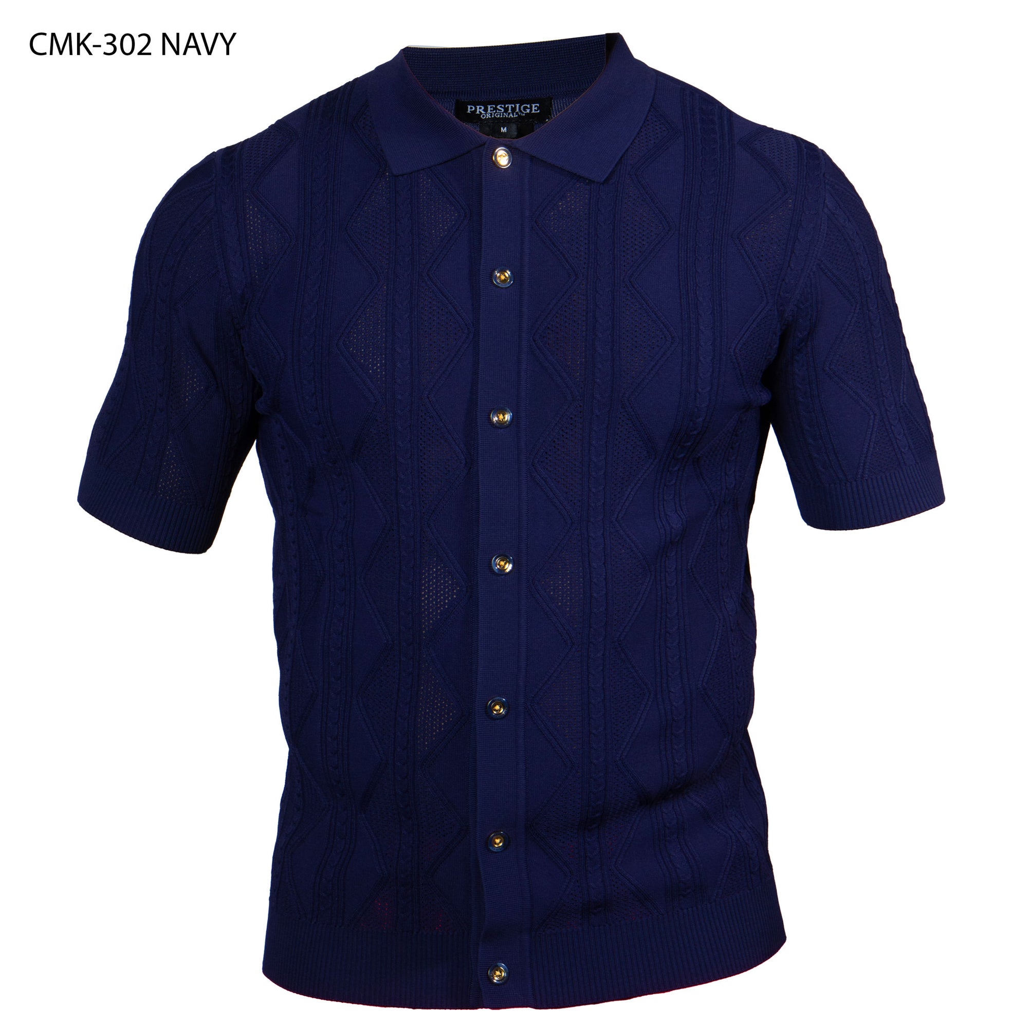 Prestige CMK-302 Short Sleeve Shirt - Navy