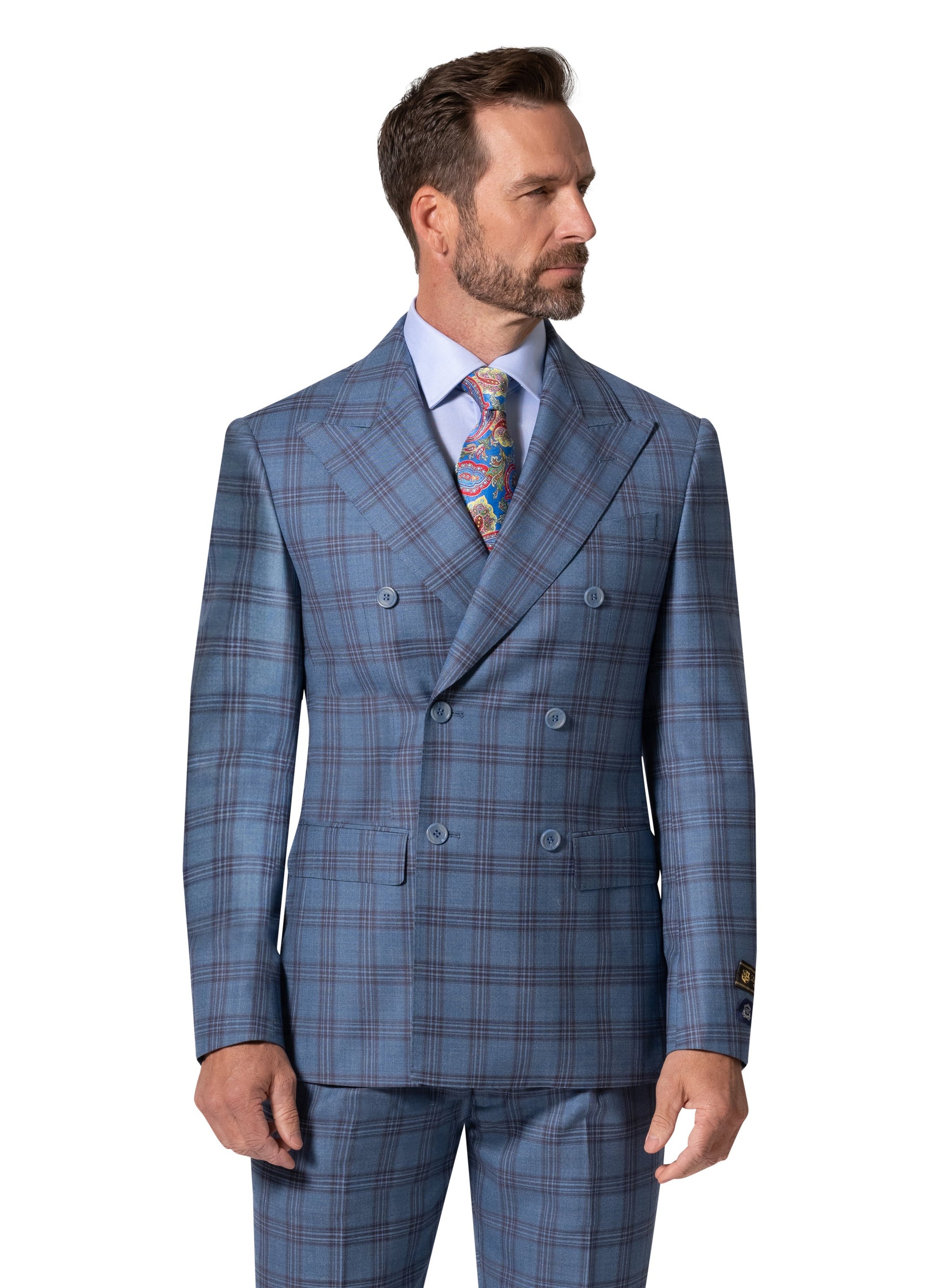 Bergamo Elegant - Faille Wool 10005.4098 D/B Slim Fit Suit