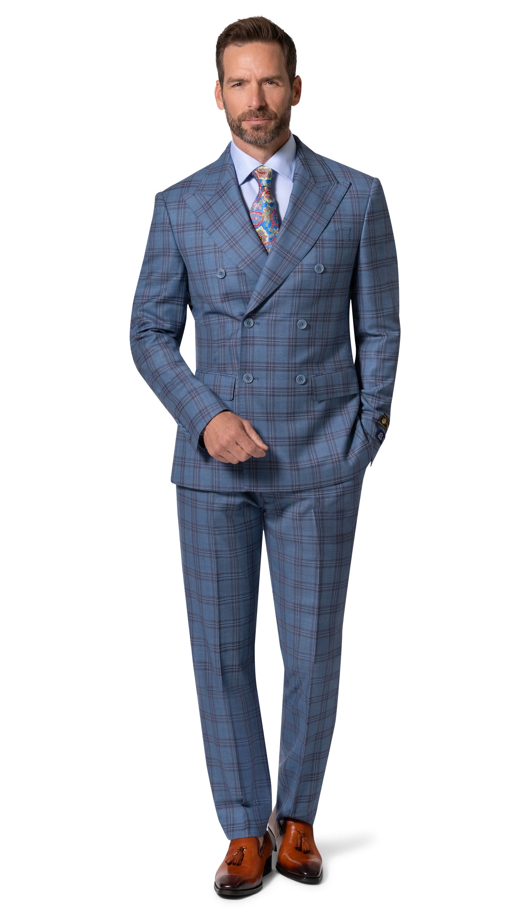 Bergamo Elegant - Faille Wool 10005.4098 D/B Slim Fit Suit