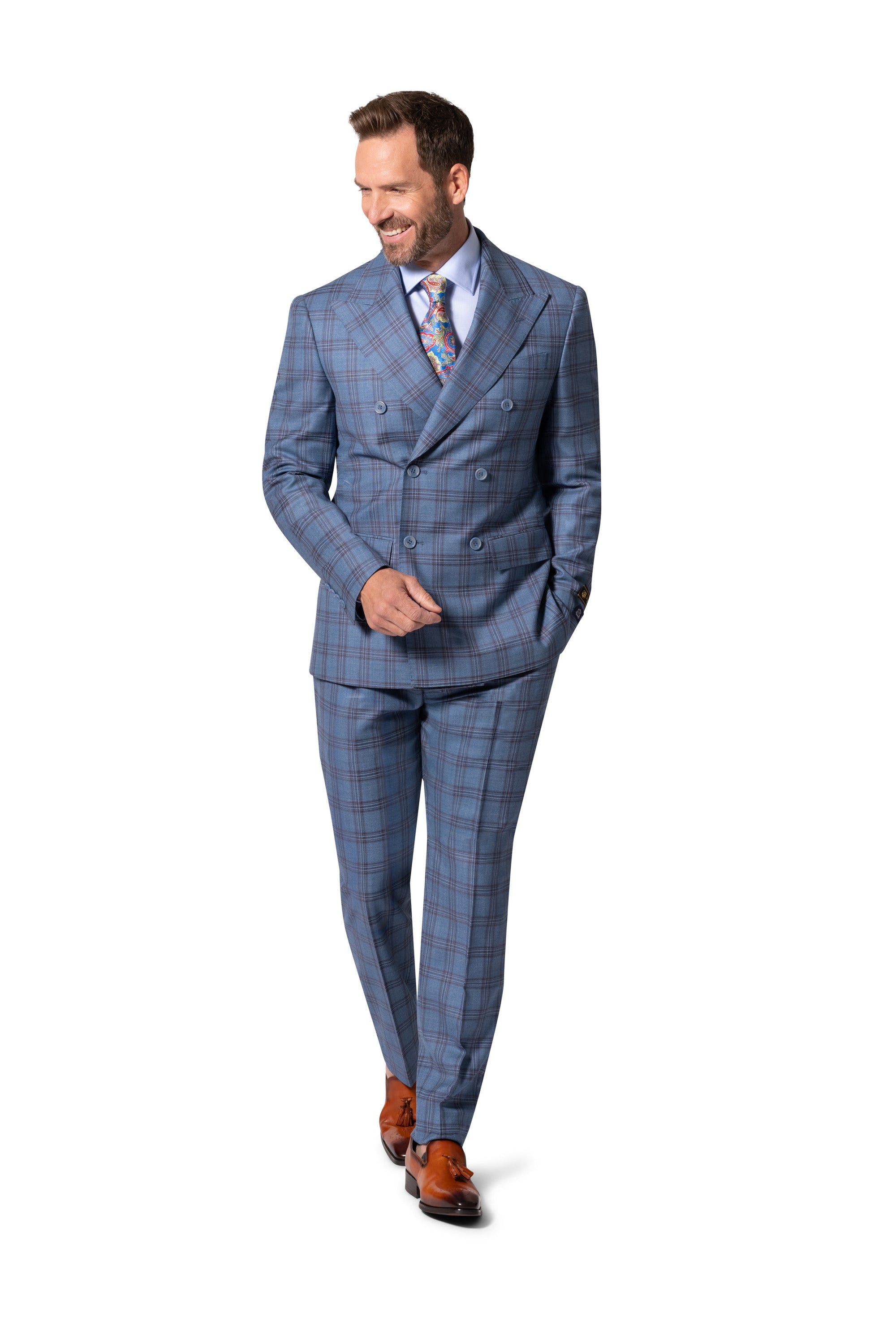 Bergamo Elegant - Faille Wool 10005.4098 D/B Slim Fit Suit