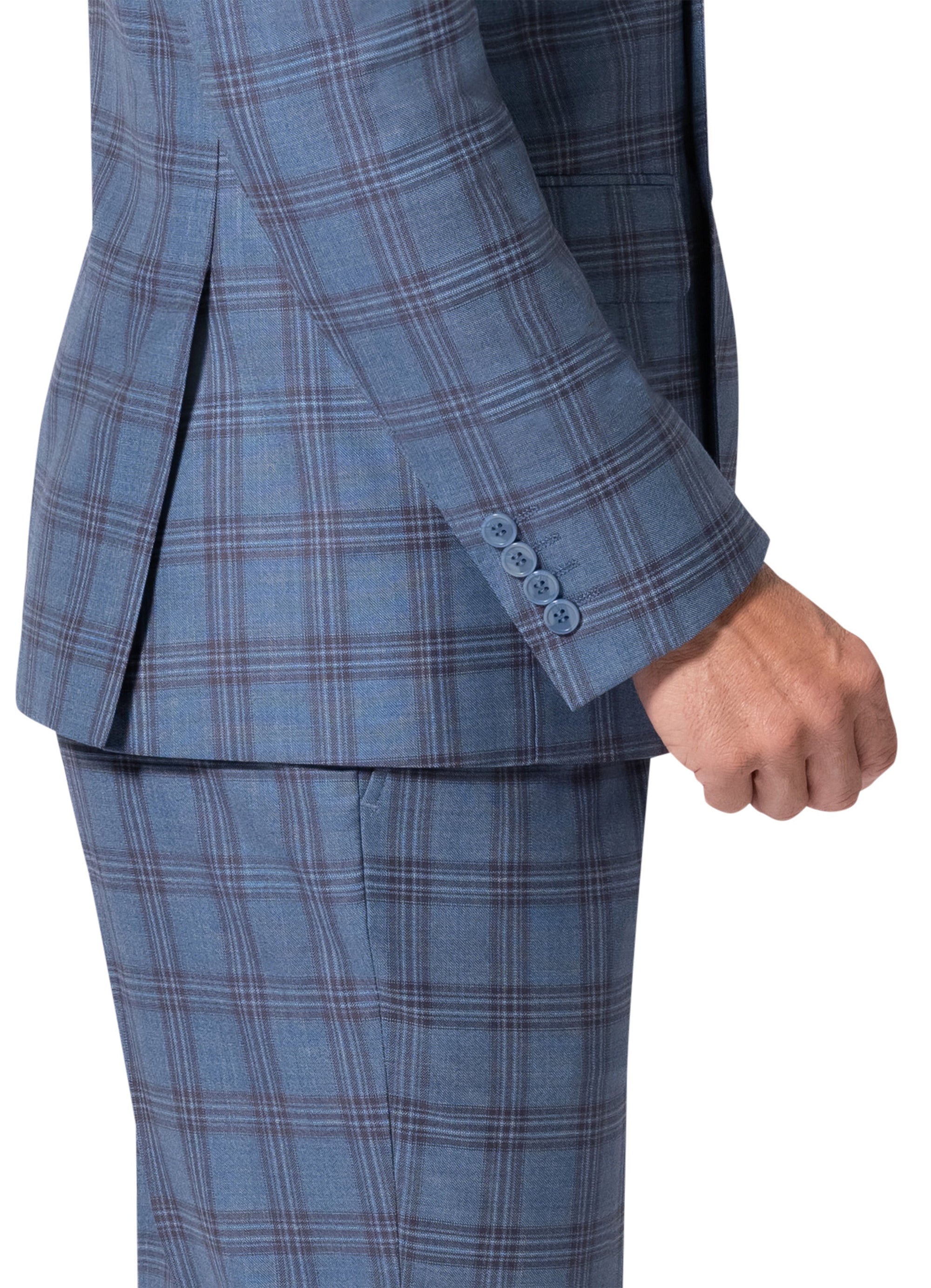 Bergamo Elegant - Faille Wool 10005.4098 D/B Slim Fit Suit