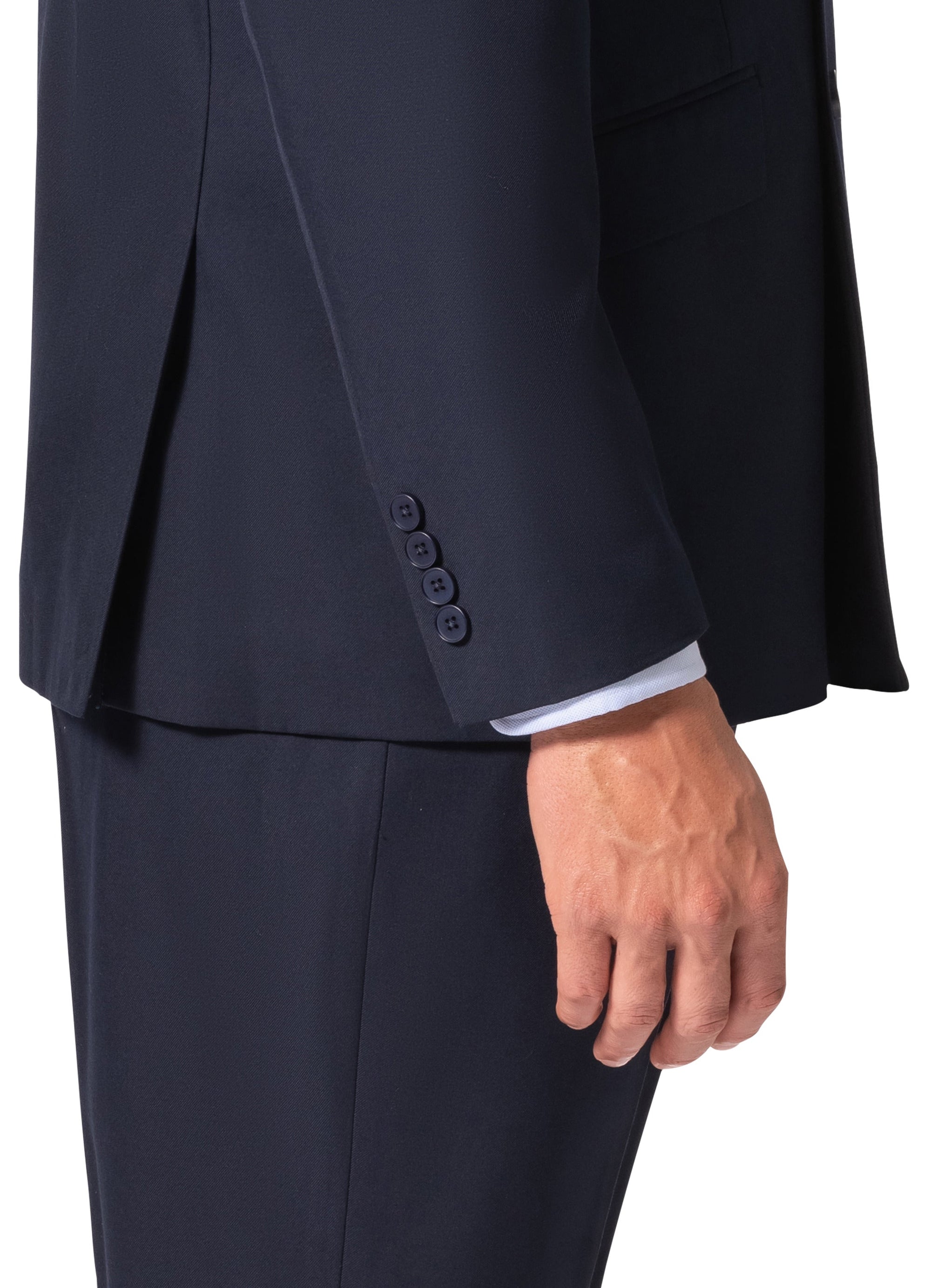 Bergamo Orange A6732 D/B Modern Fit Suit - Navy