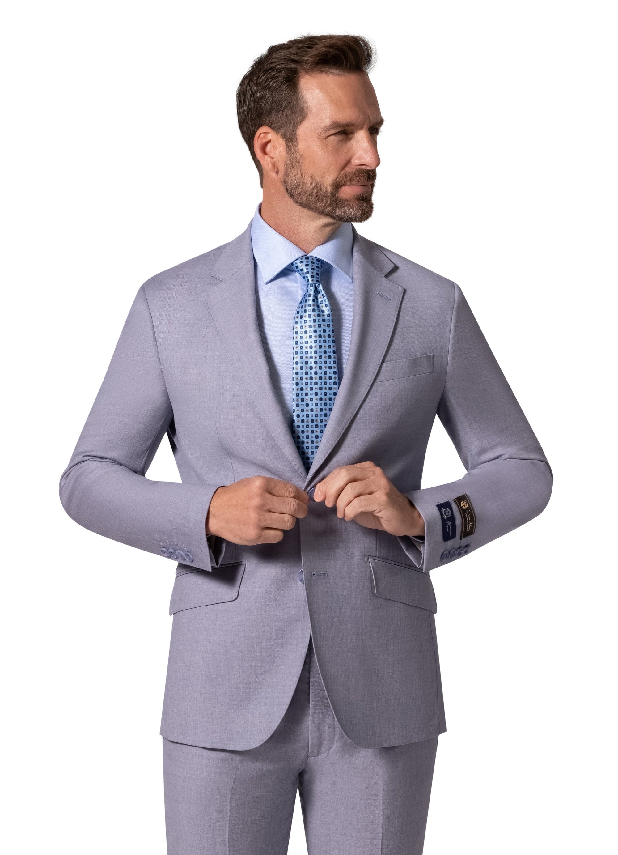 Bergamo Elegant - Faille Wool Slim Suit 10005.043.96