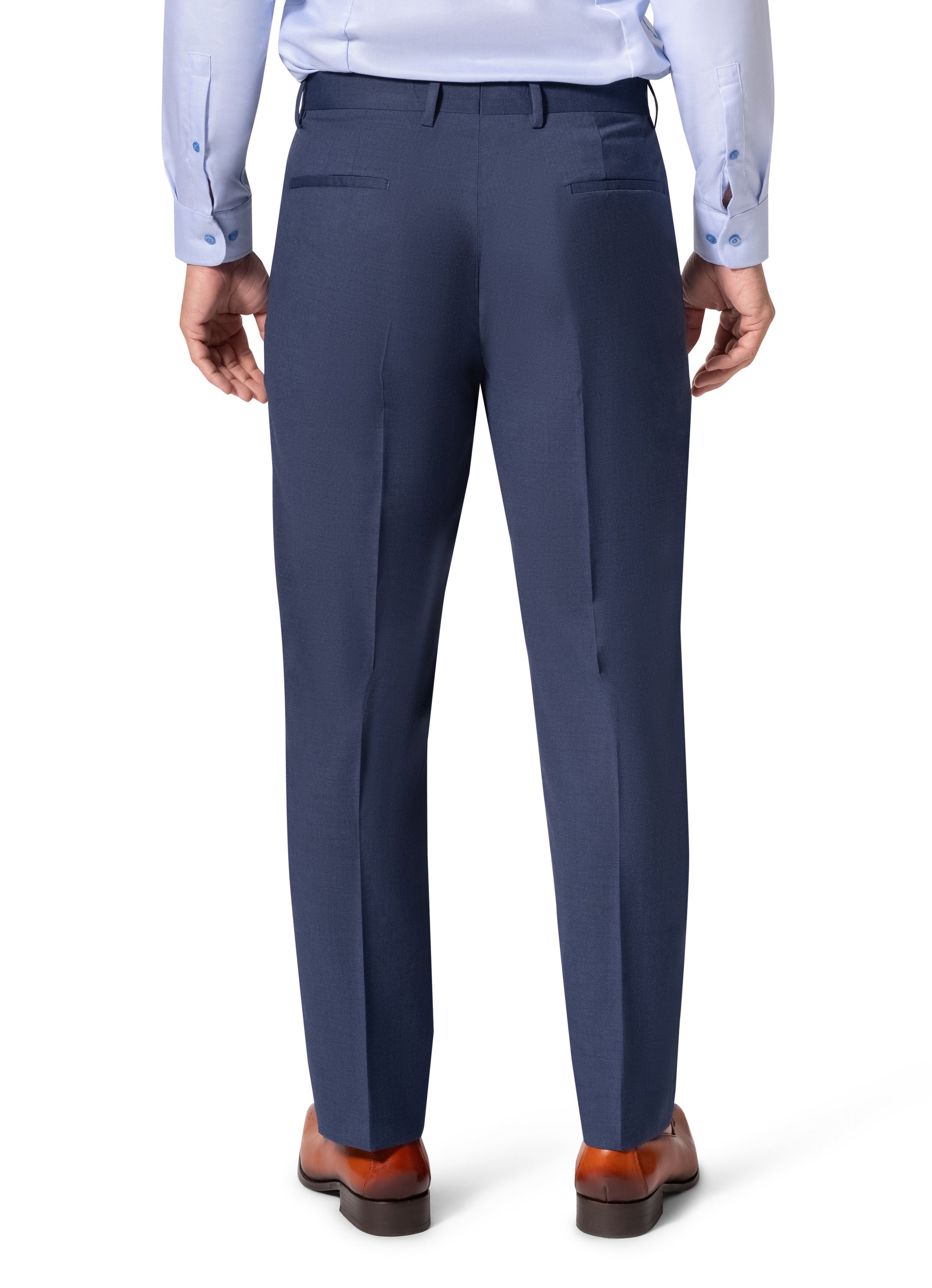 Bergamo Orange MARCO 003 Slim Fit Suit - Blue