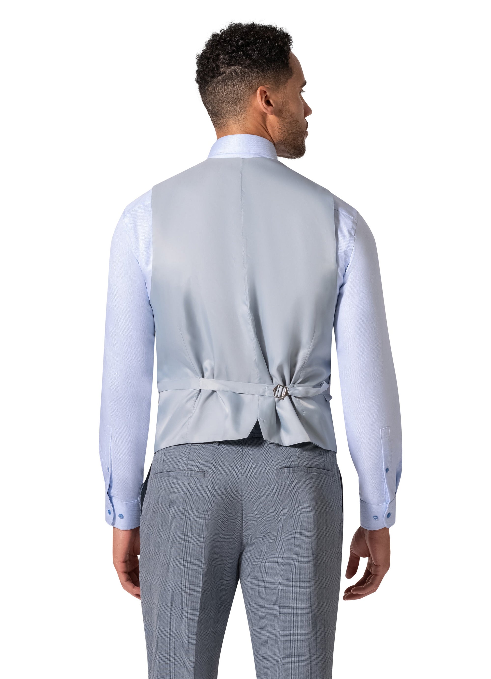 Bergamo Orange BP04KE-07 3PC Notch Modern Suit - Blue