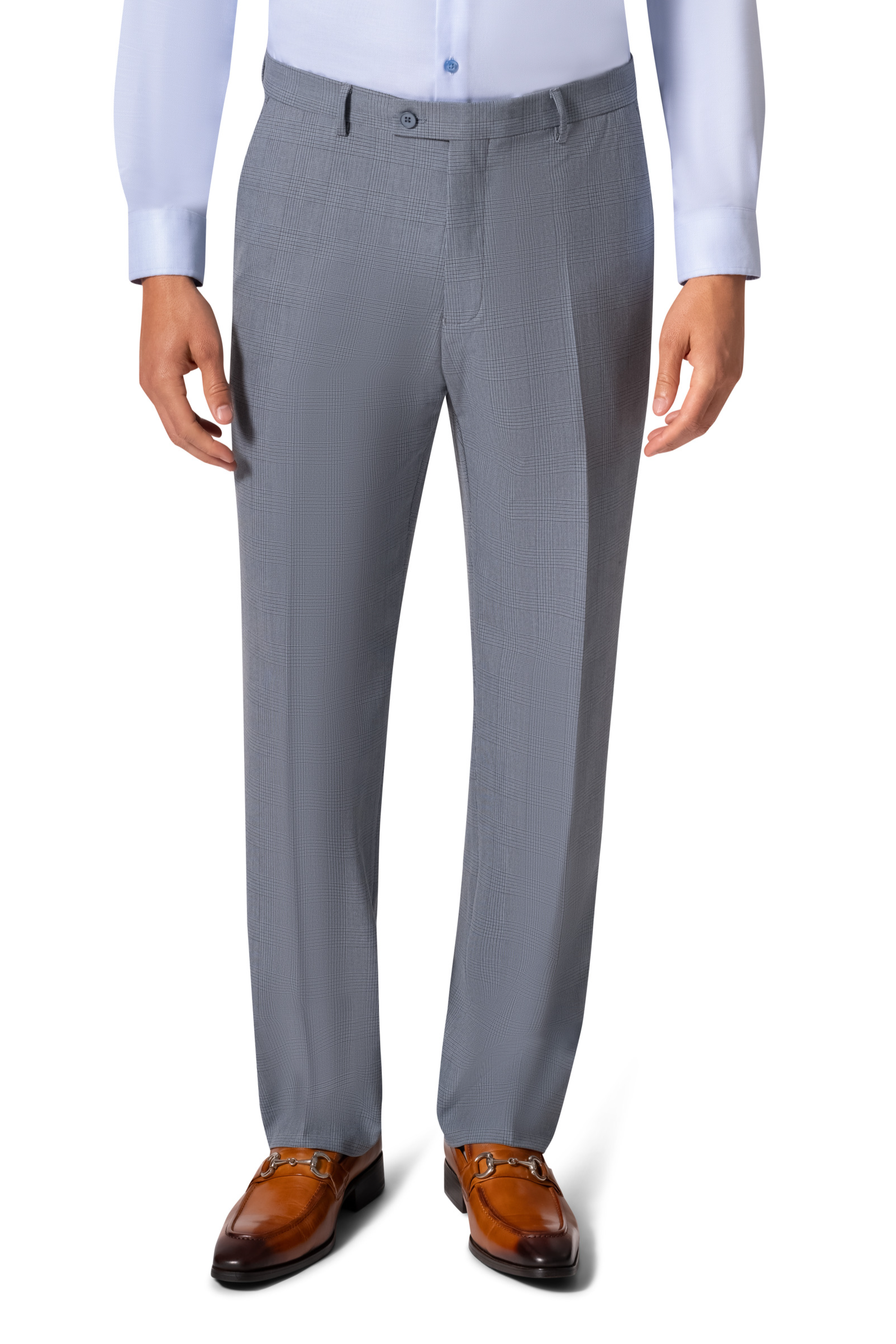 Bergamo Orange BP04KE-07 3PC Notch Modern Suit - Blue