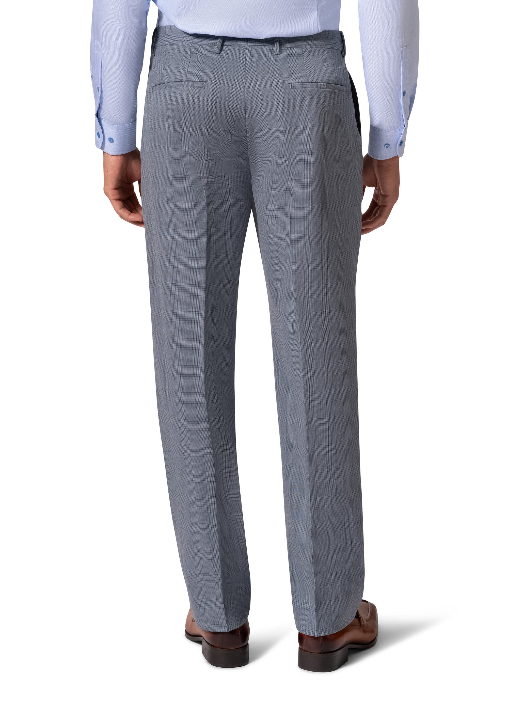 Bergamo Orange BP04KE-07 3PC Notch Modern Suit - Blue