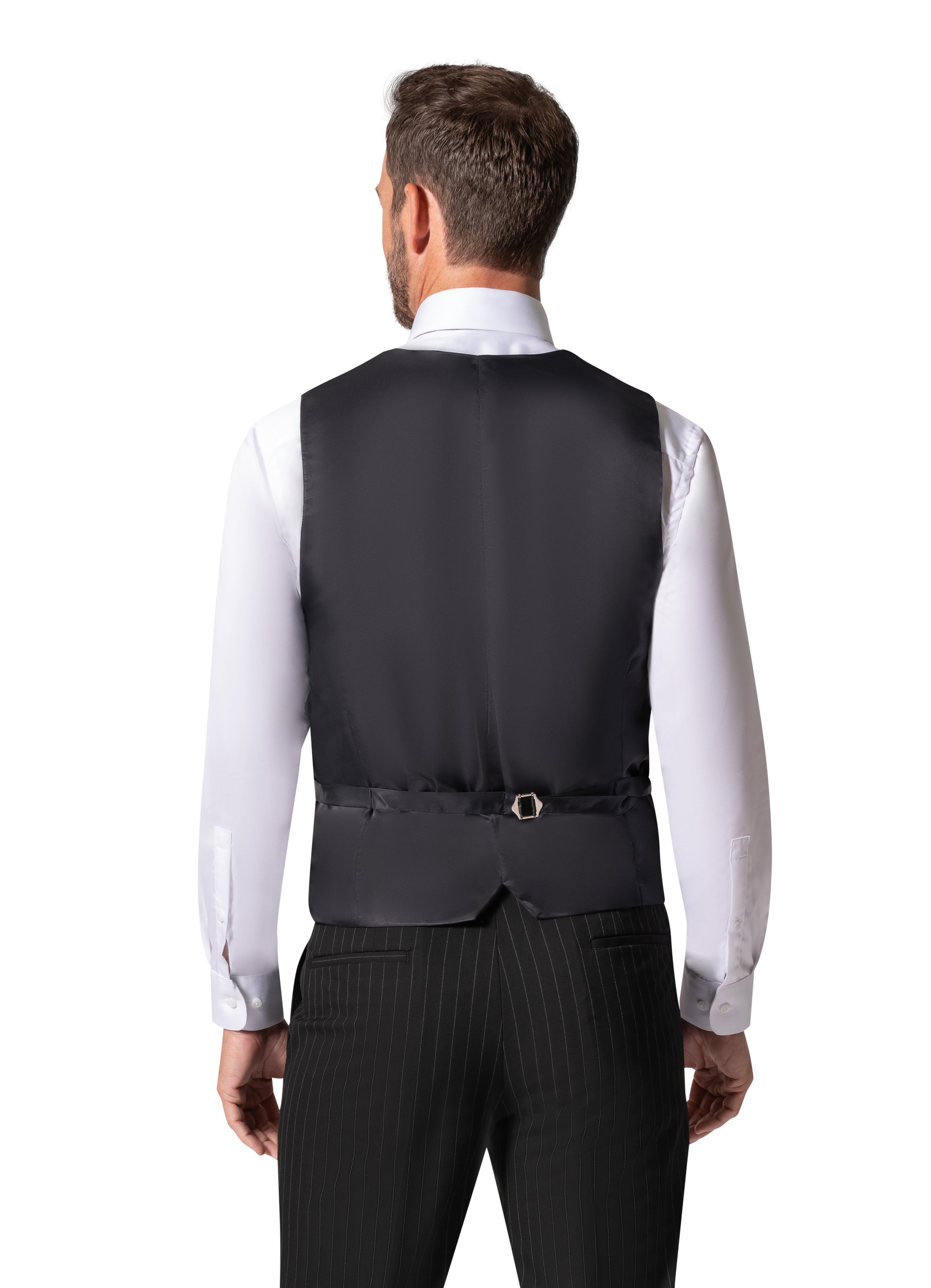 Bergamo Orange BP04K-E32 3PC Slim Suit - Black