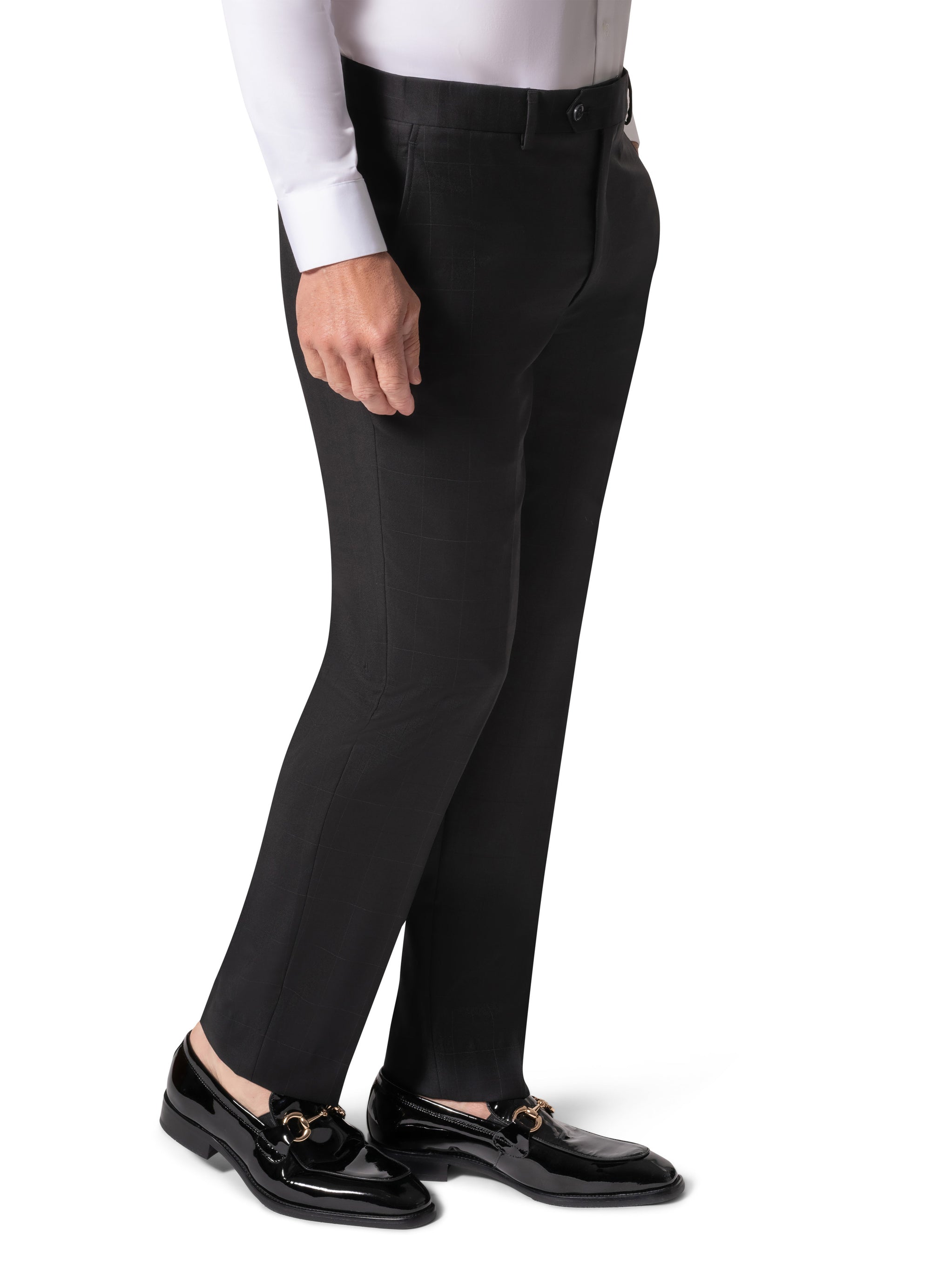 Bergamo Elegant - Faille Wool Solid Suit 10015.200 Modern Fit - Black