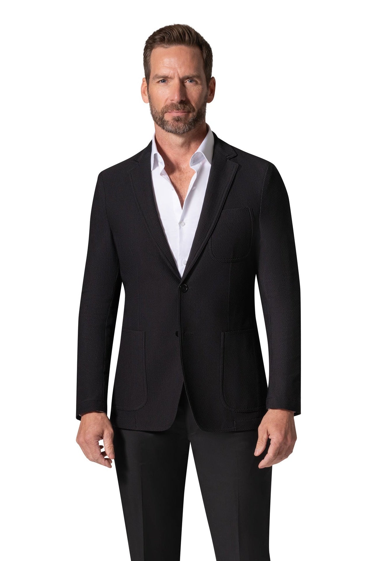 Bergamo Elegant - Stretch Sport Coat - Black