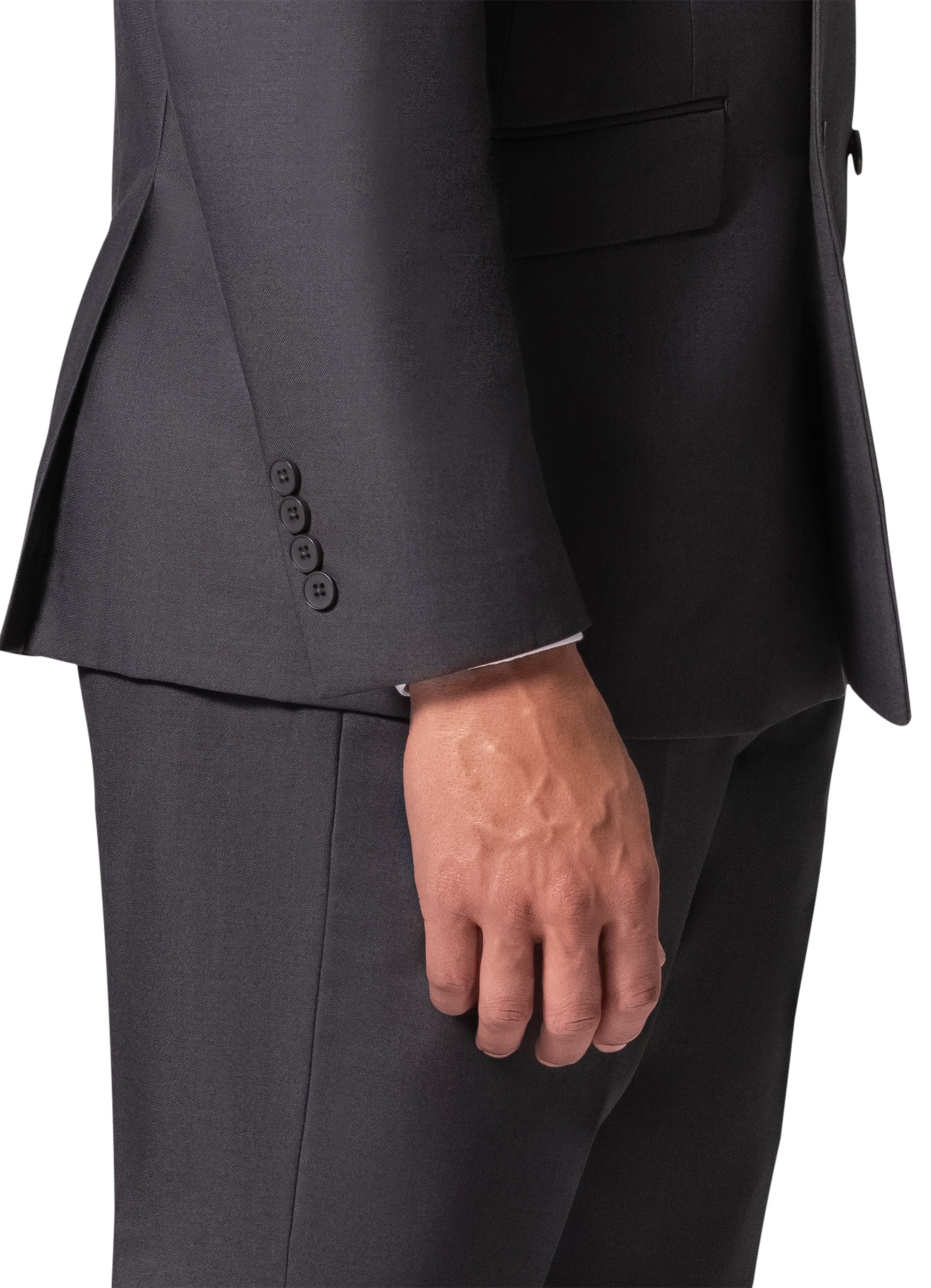 Bergamo Orange A6732 D/B Modern Fit Suit - Charcoal