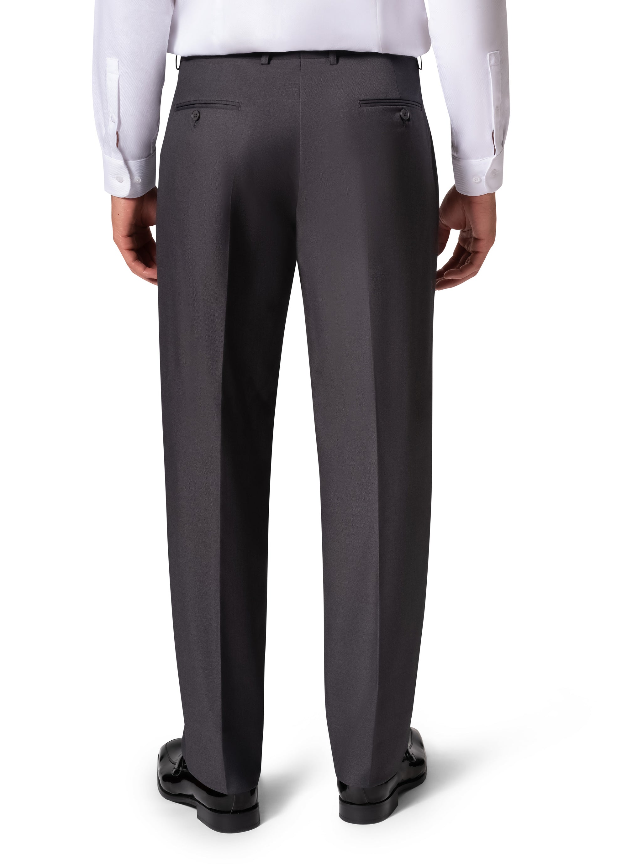 Bergamo Orange A6732 D/B Slim Fit Suit - Charcoal