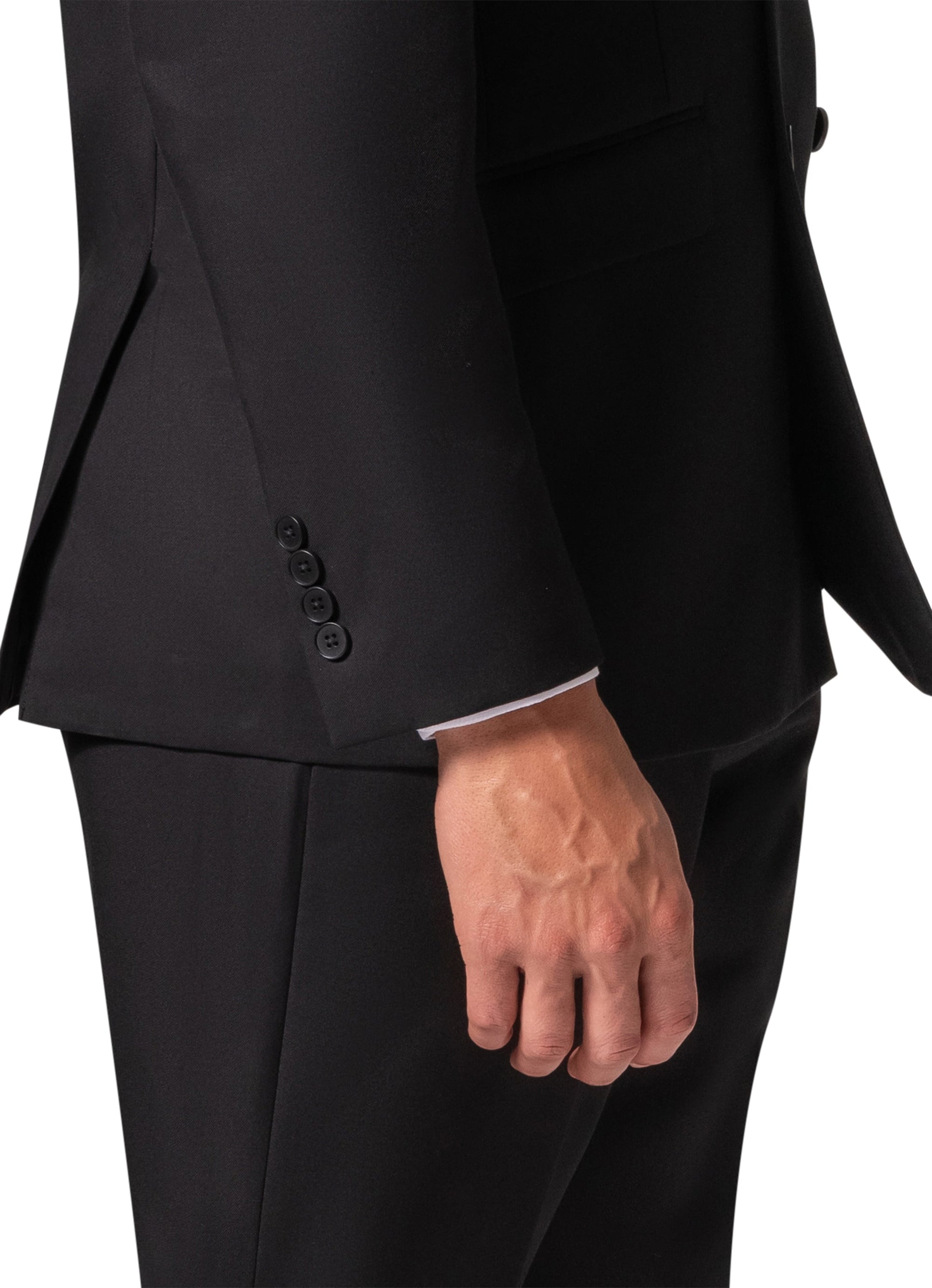 Bergamo Orange A6732 D/B Modern Fit Suit - Black