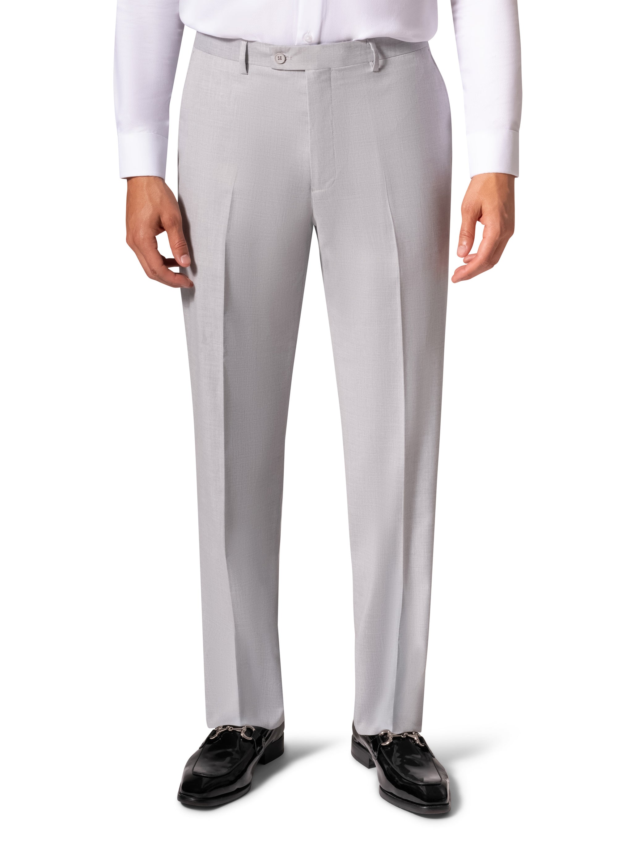 Bergamo Orange MARCO UNI 3PC Slim Peak Suit - Light Grey