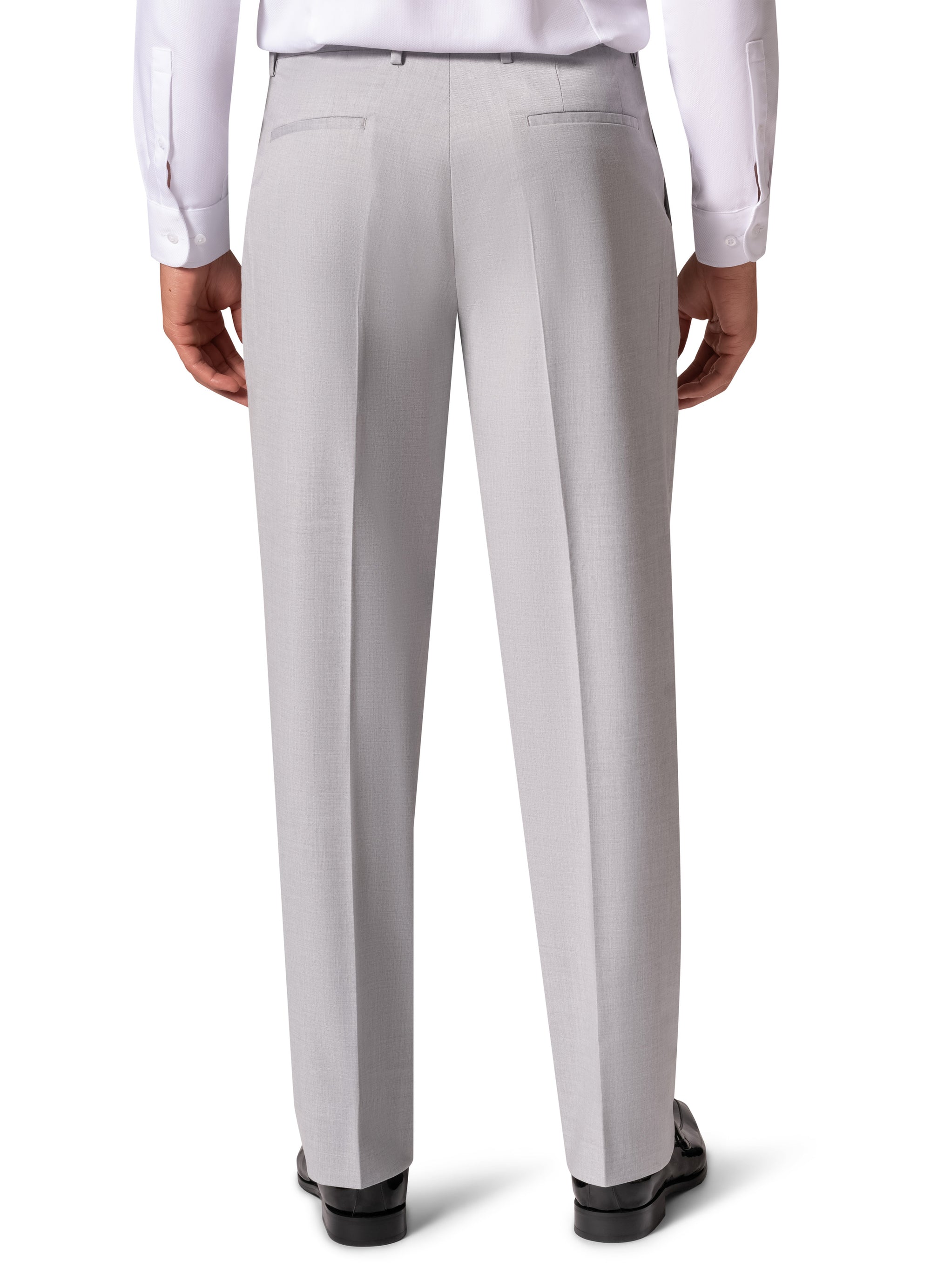 Bergamo Orange MARCO UNI 3PC Slim Peak Suit - Light Grey