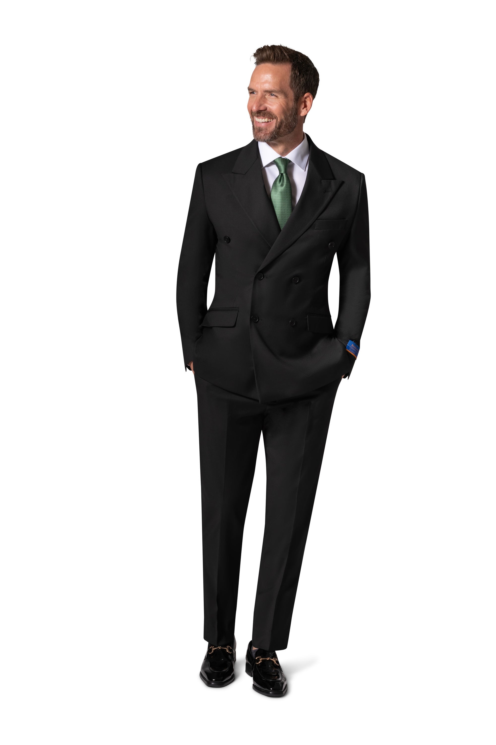 Bergamo Orange MARCO UNI D/B Slim Suit - Black