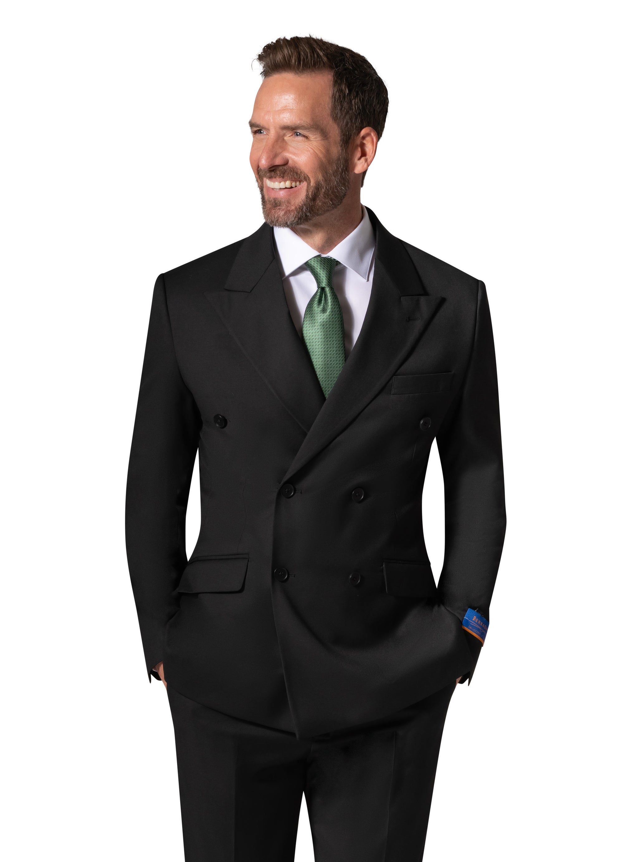 Bergamo Orange MARCO UNI D/B Slim Suit - Black