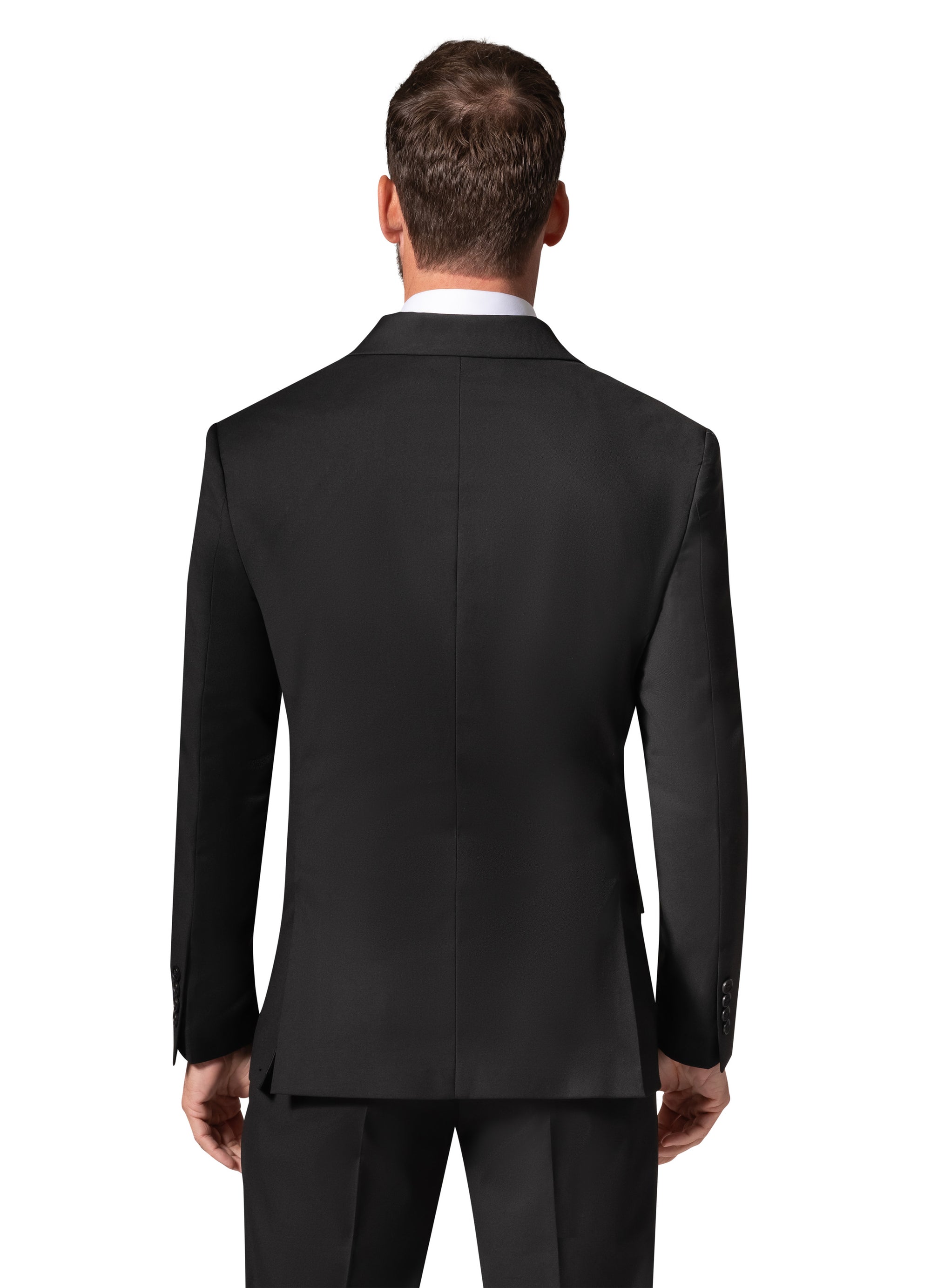Bergamo Orange MARCO UNI D/B Slim Suit - Black