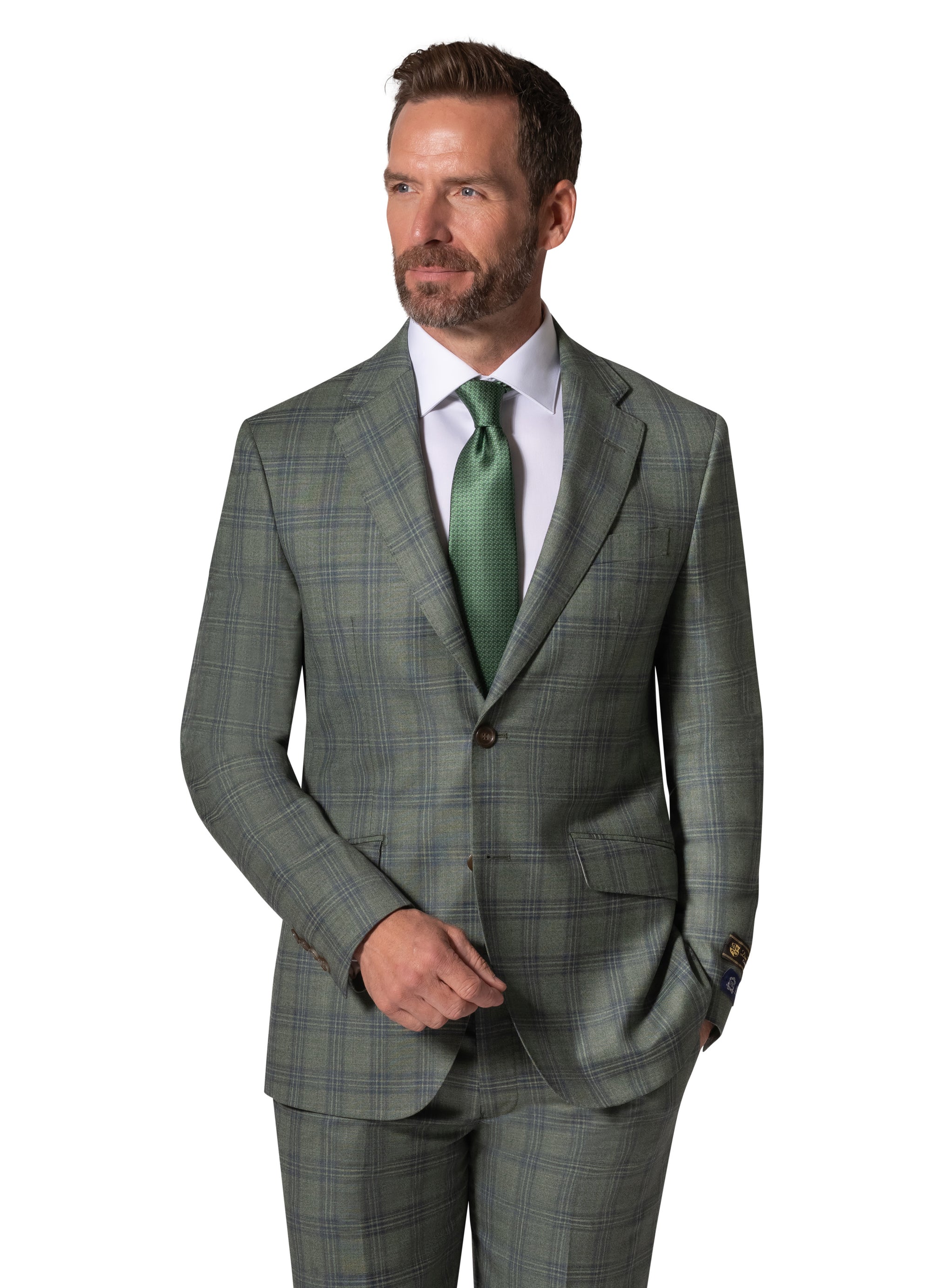 Berragamo Elegant - Faille Wool 10005.4098 S/B Slim Fit Suit