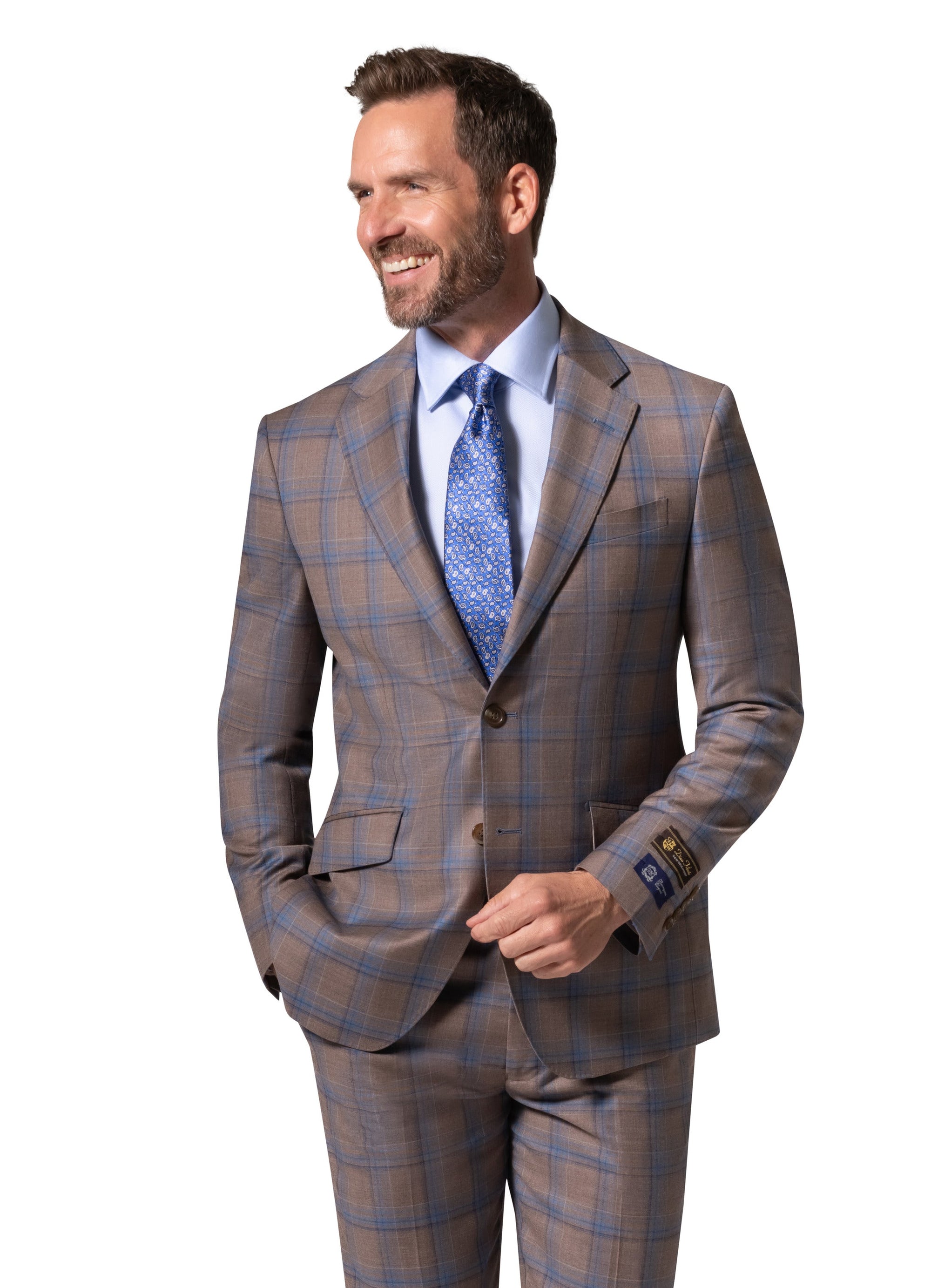 Bergamo Elegant - Faille Wool 10005.4100 S/B Slim Fit Suit