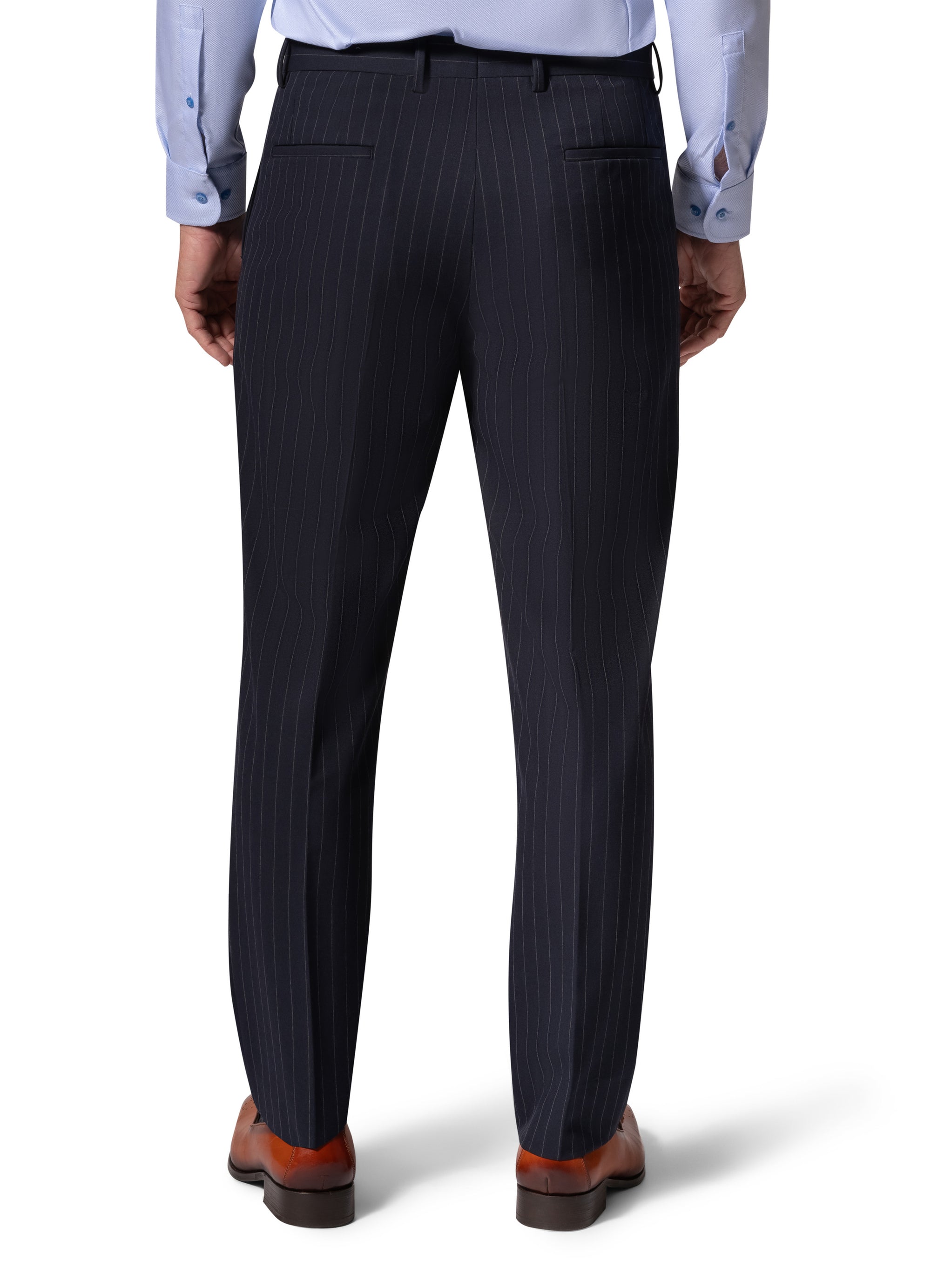 Bergamo Orange BP04K-E32 3PC Slim Suit - Navy
