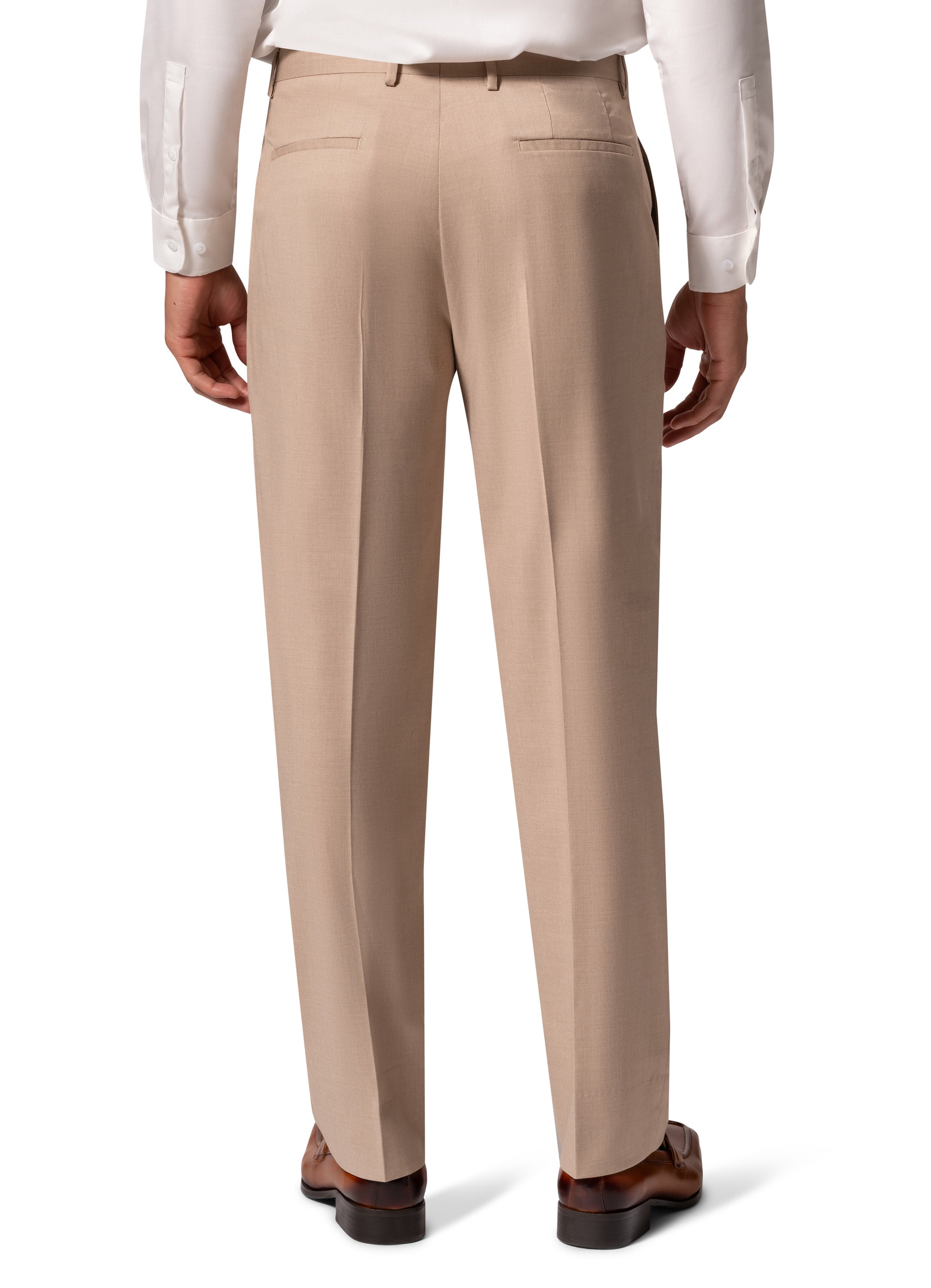 Bergamo Orange MARCO UNI 3PC Notch Slim Suit - Tan