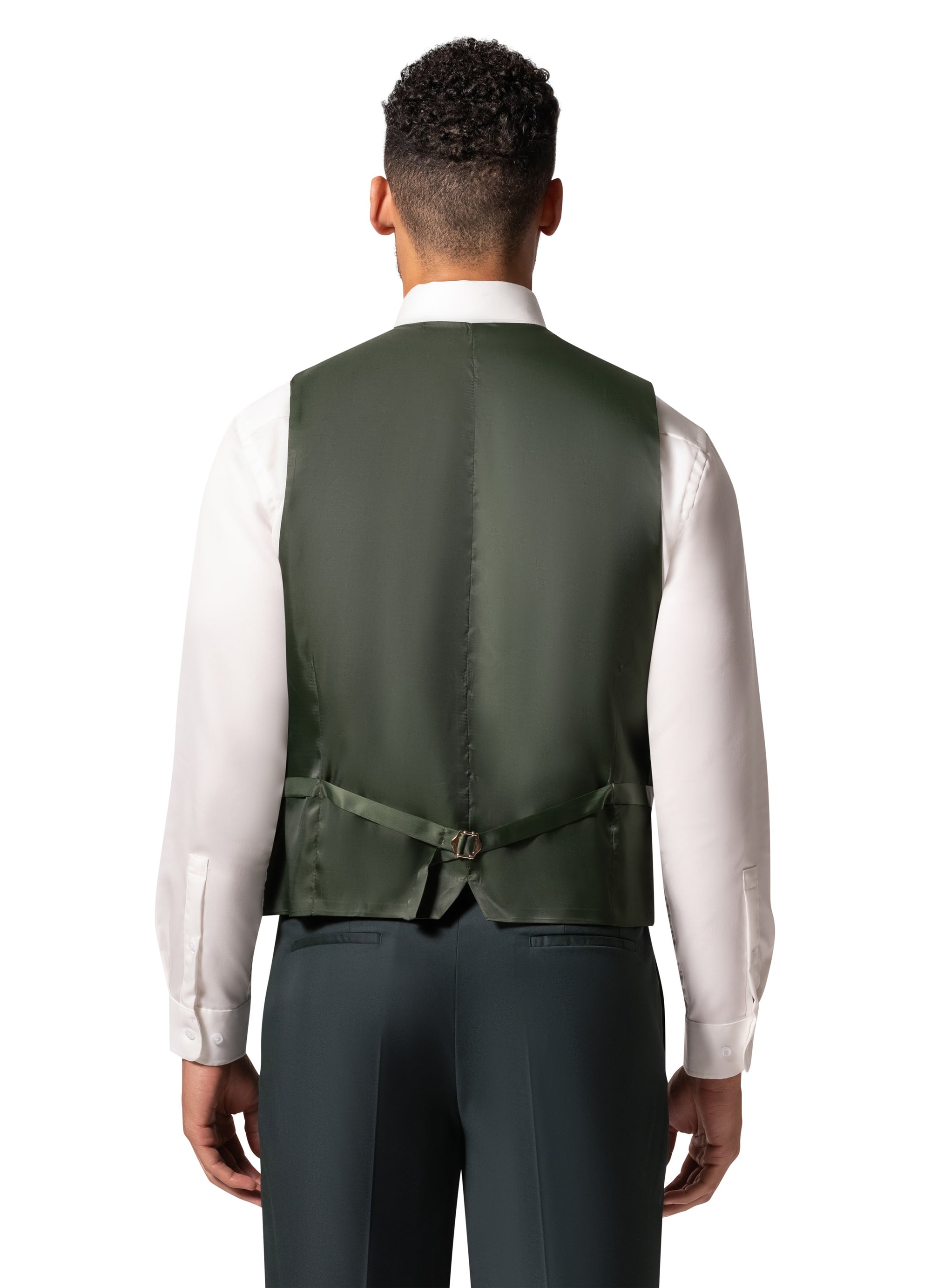 Bergamo Orange MARCO UNI 3PC modern Peak Suit - Hunter Green