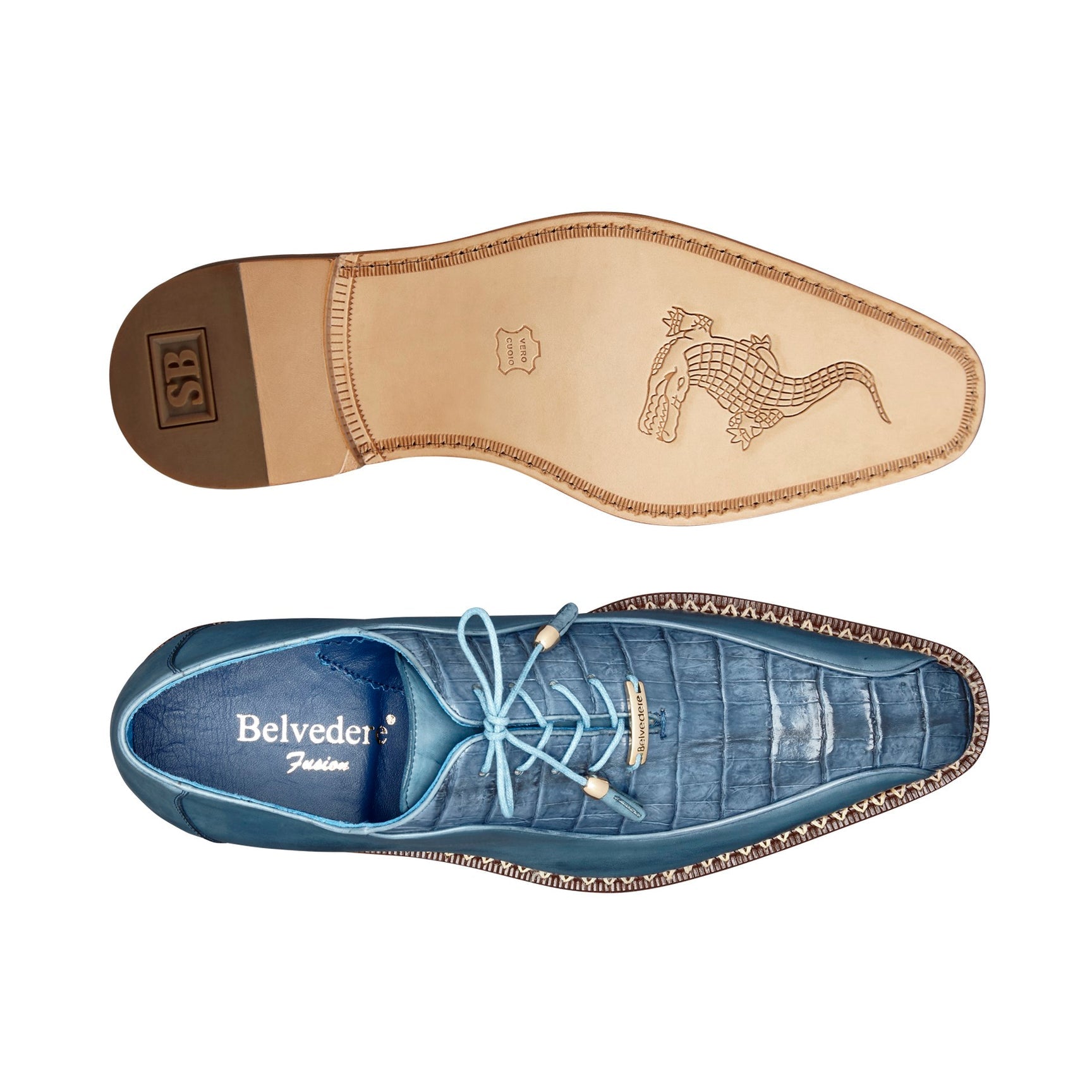 Belvedere Shoes Gabriele Ant. Blue Jean