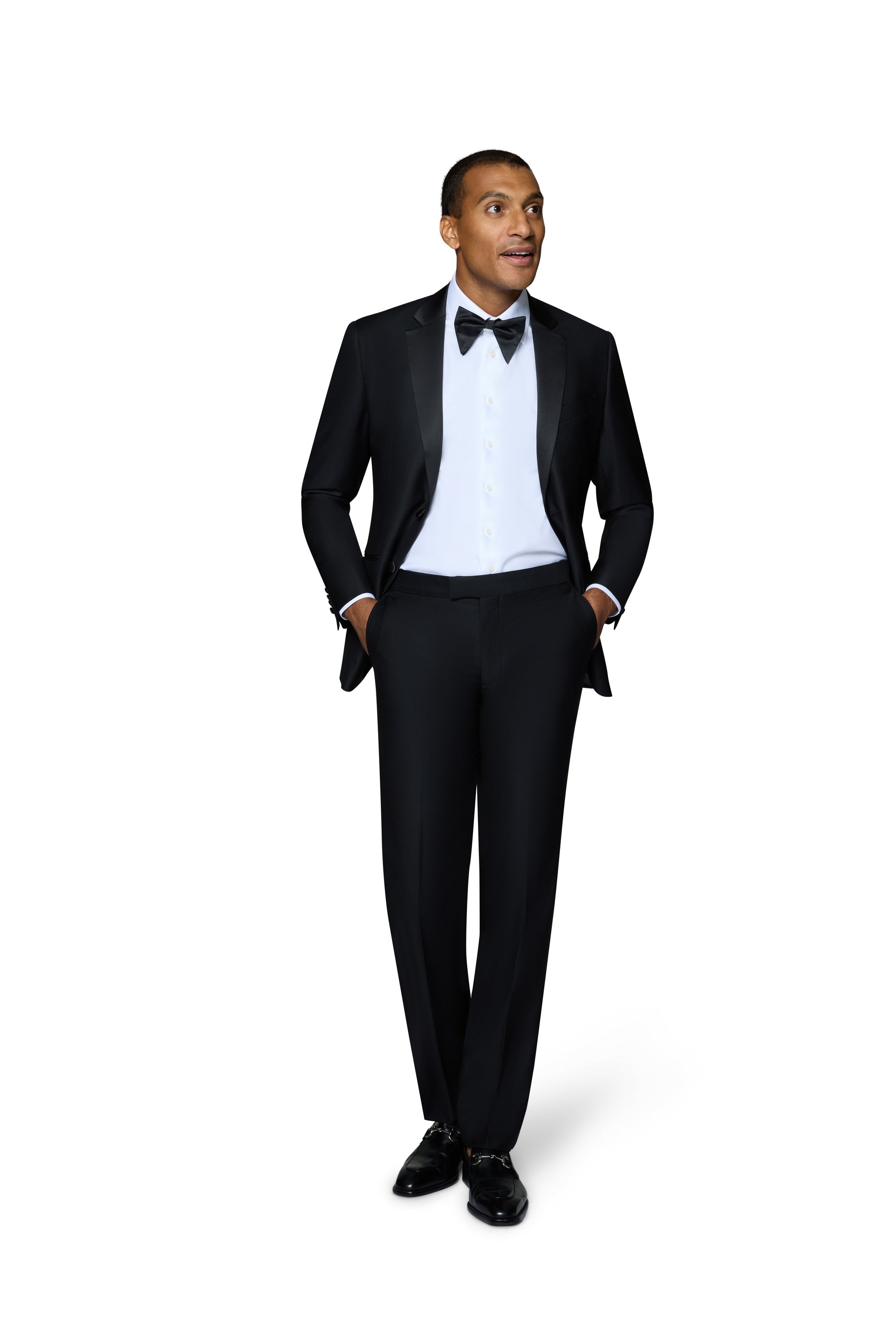 Berragamo Elegant -  Modern Fit Tuxedo - Black