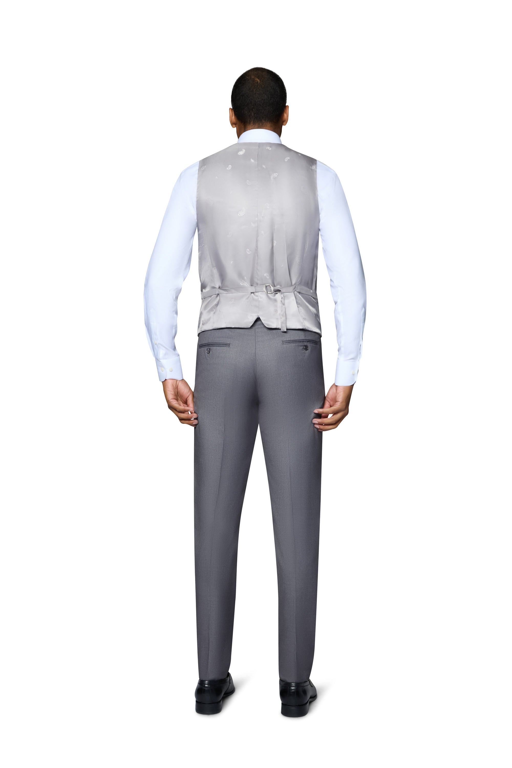 Bergamo Elegant Wool Vest - Medium Grey