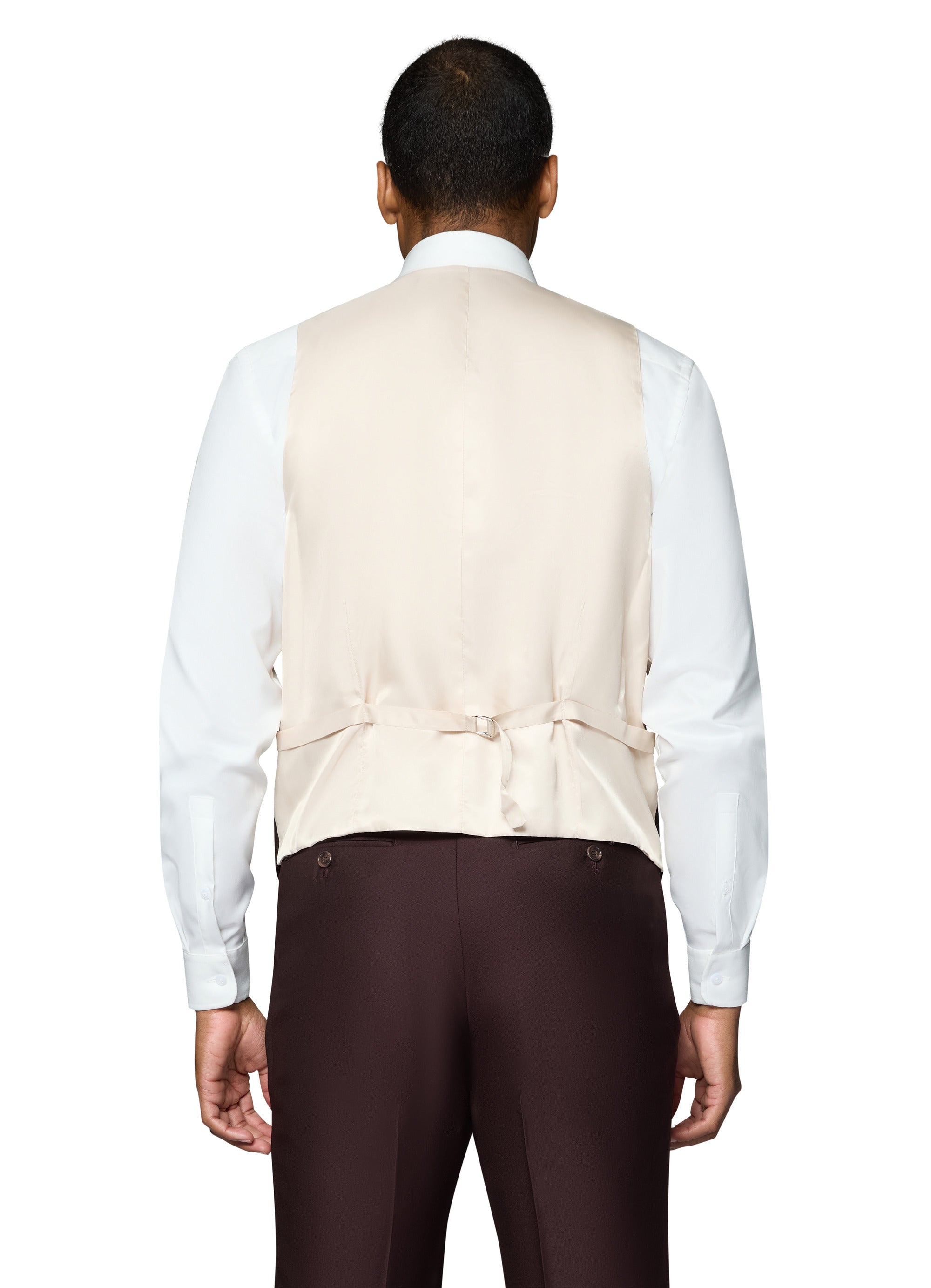 Berragamo Essex Elegant - Faille Wool Solid Suit - Burgundy