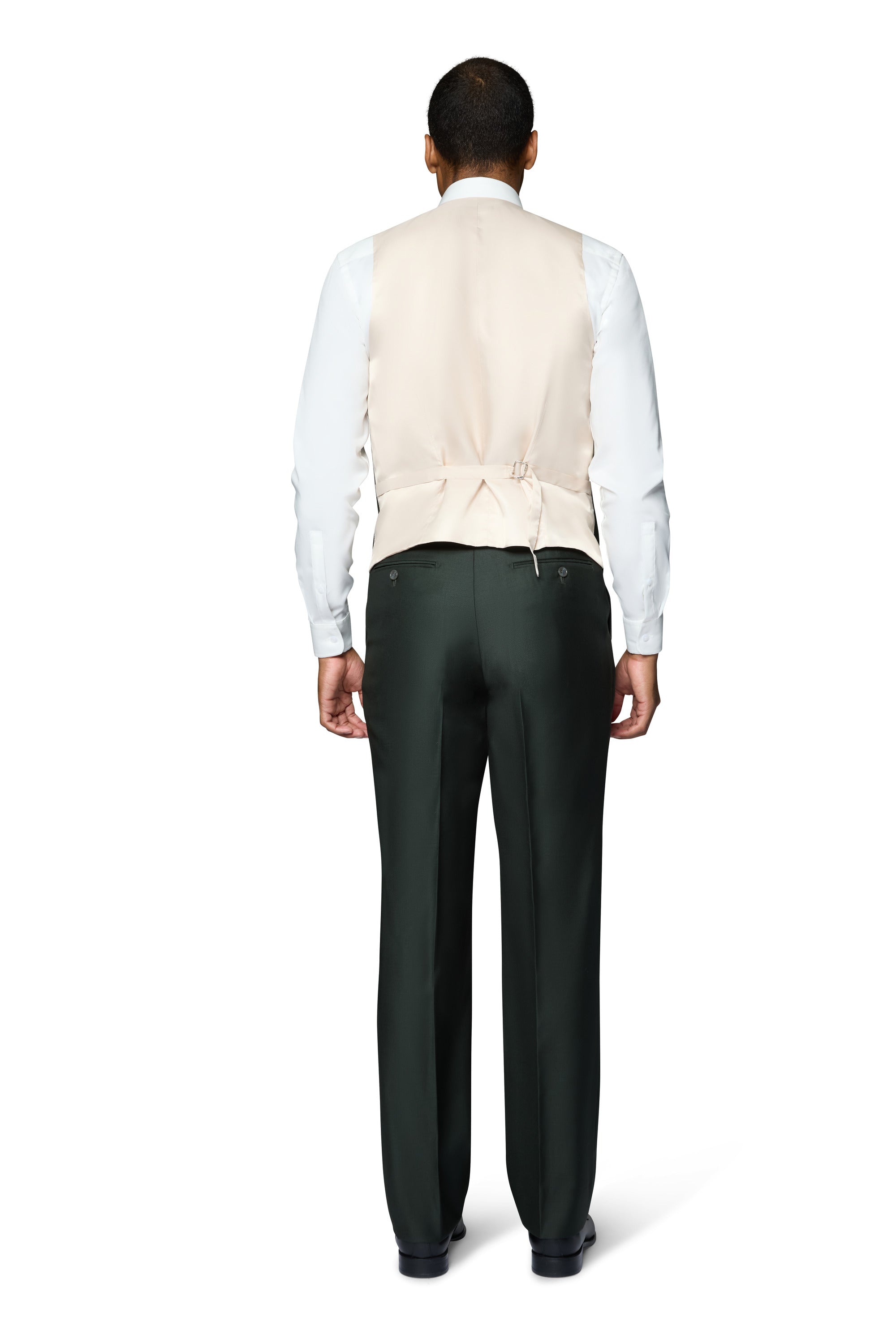 Bergamo Essex Elegant - Faille Wool Solid Suit - Olive