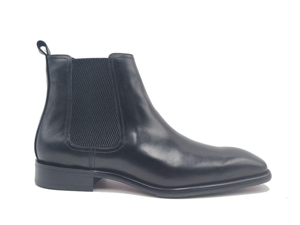 Calfskin Leather Chelsea Boot KB509-30 - Black