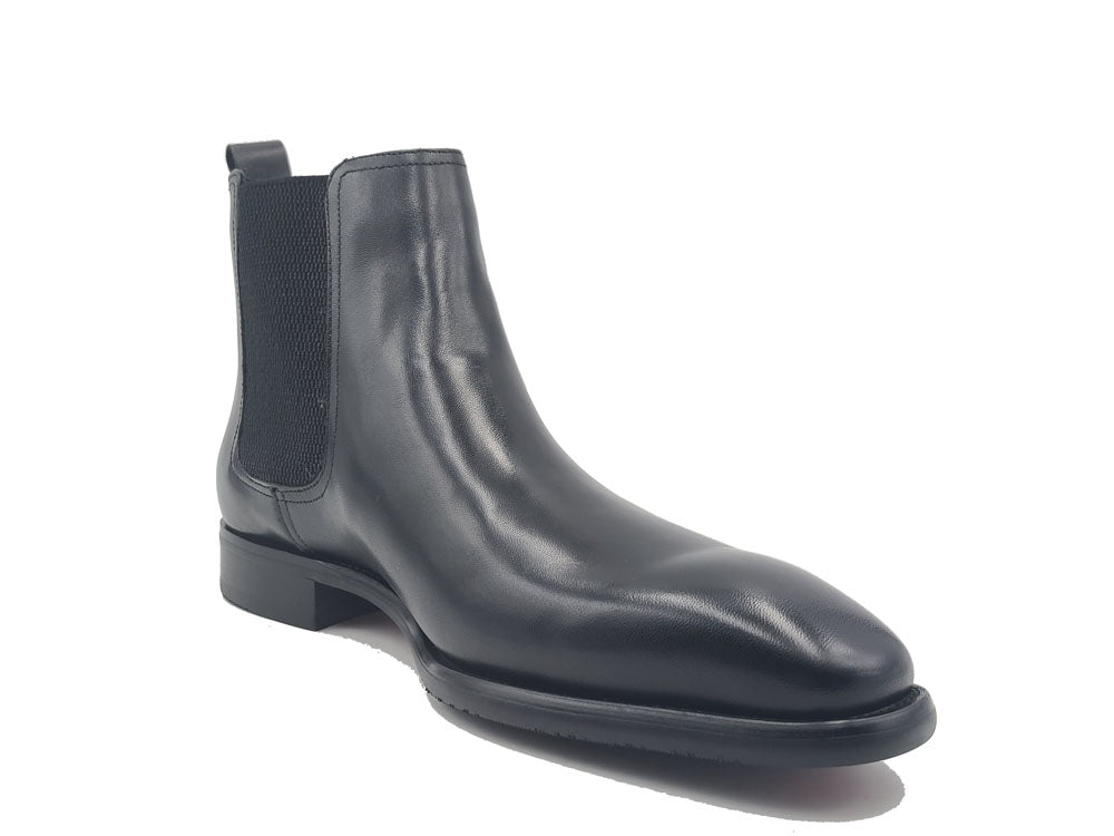 Calfskin Leather Chelsea Boot KB509-30 - Black
