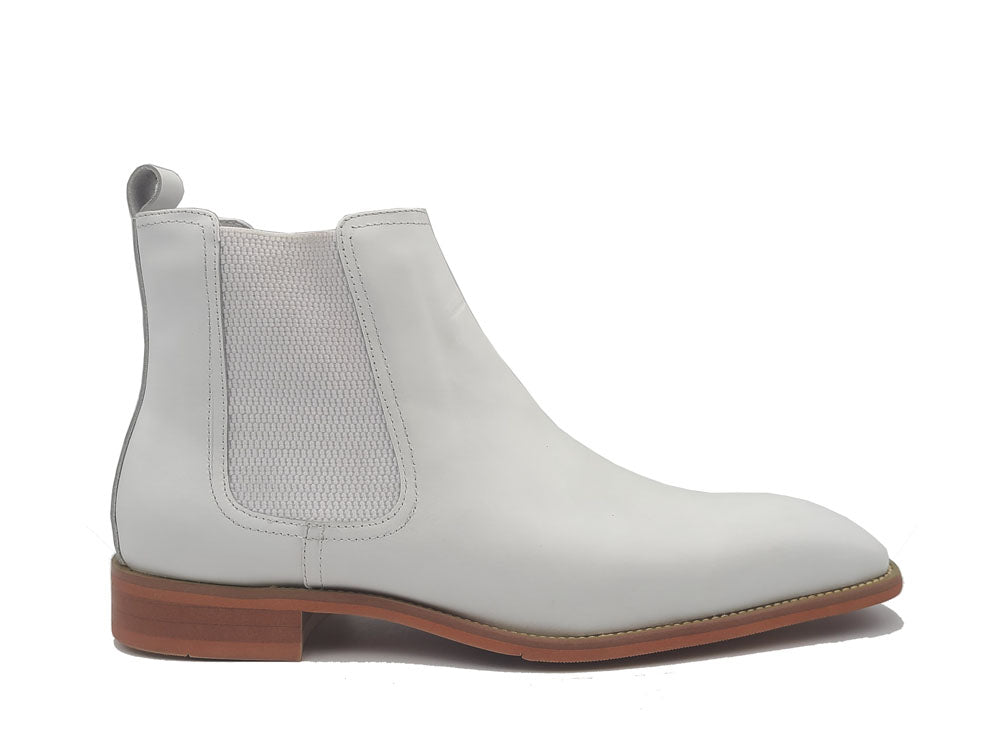 Calfskin Leather Chelsea Boot KB509-30 - White