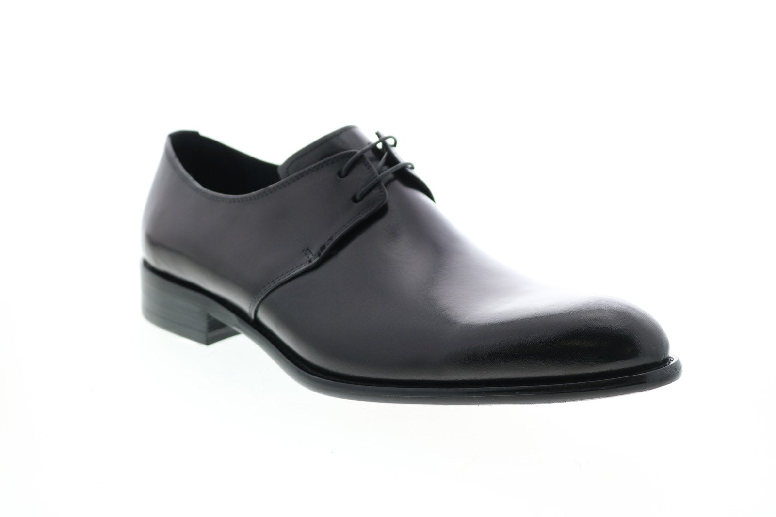 Carrucci KS479-606 Calfskin Lace-up Leather Shoes - Black