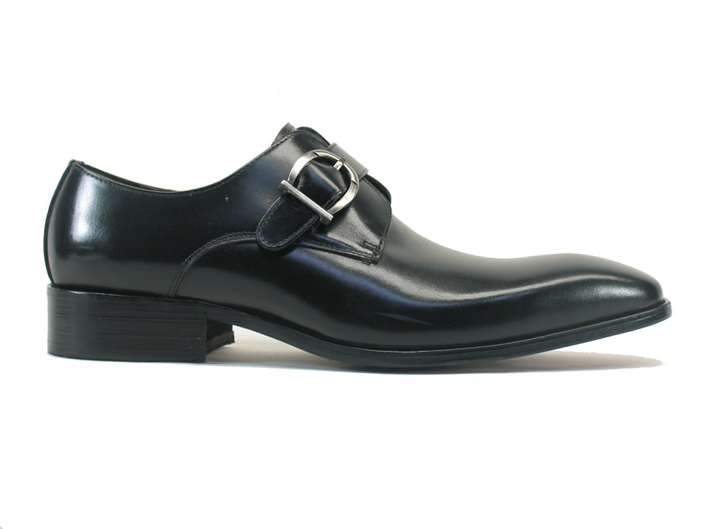 Carrucci Buckle Monk Strap KS503-35 - Black