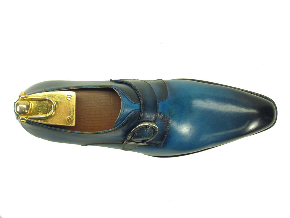 Carrucci Buckle Monk Strap KS503-35 - Blue